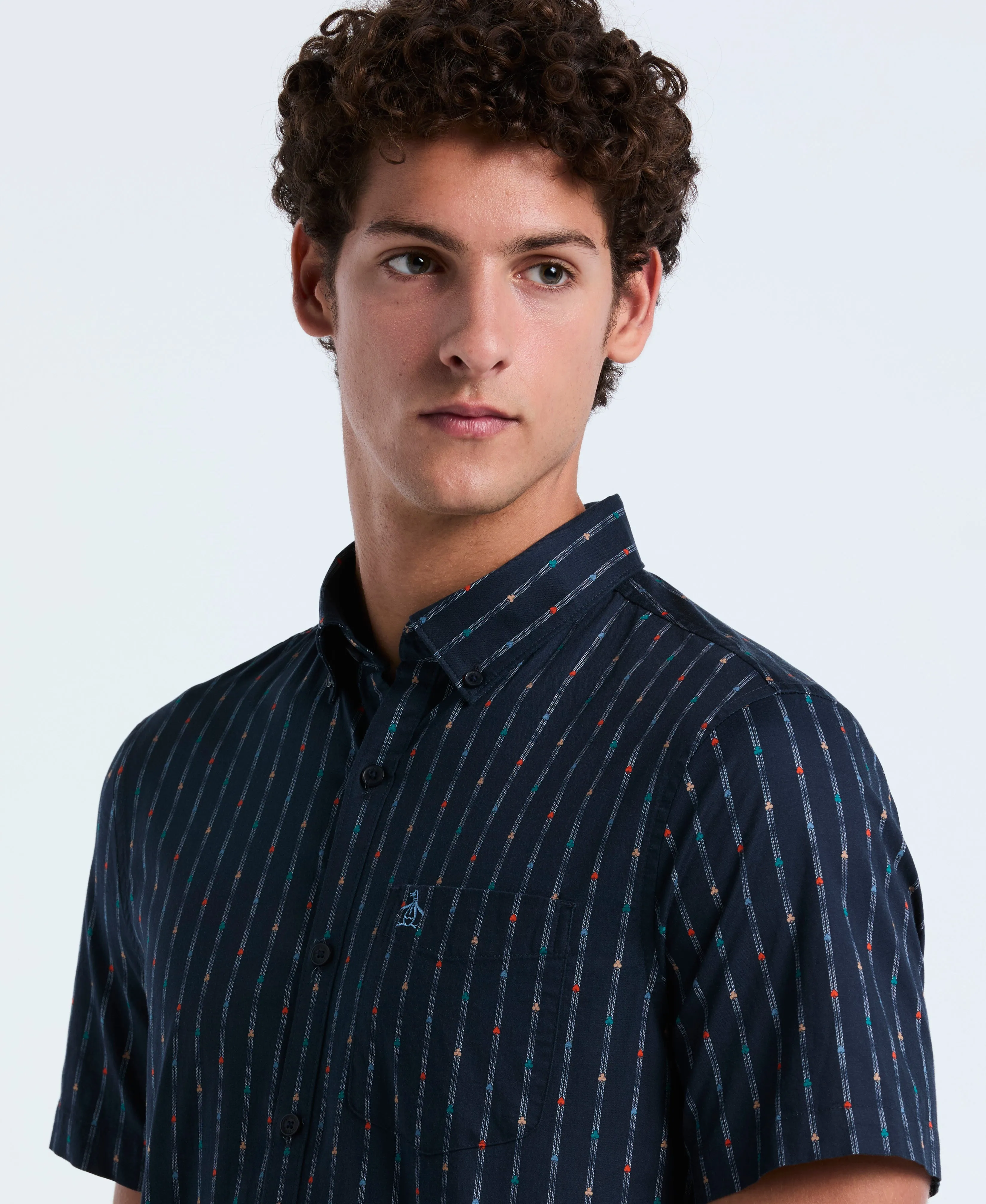 Cotton Stripe Button-Down Shirt sold by Original Penguin