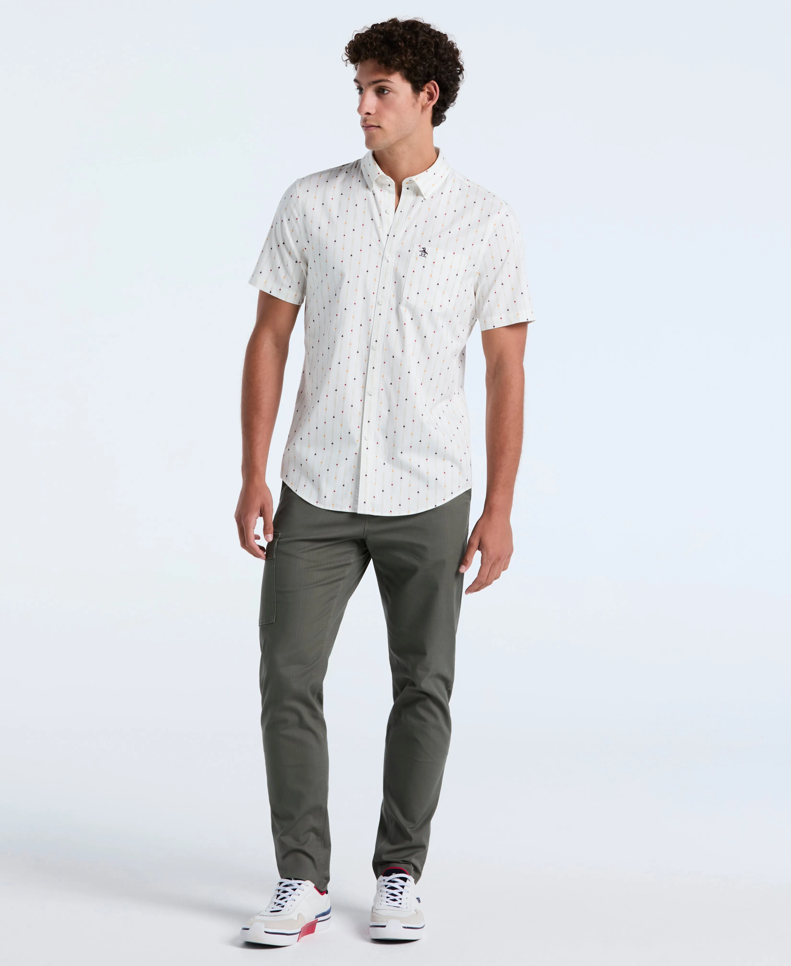 Cotton Stripe Button-Down Shirt sold by Original Penguin product image thumbnail 2