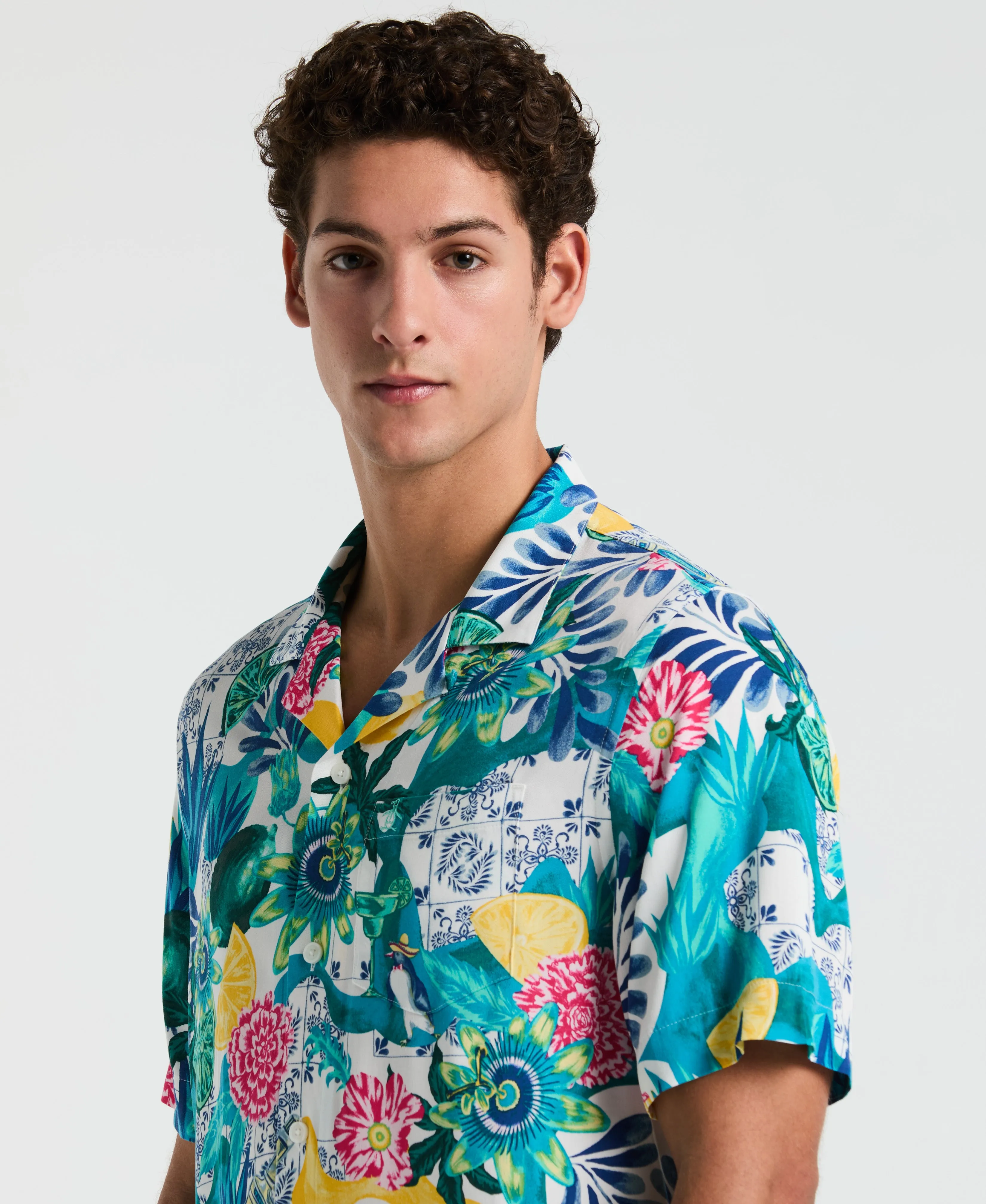 All-Over Floral Collage Print Shirt sold by Original Penguin product image thumbnail 3