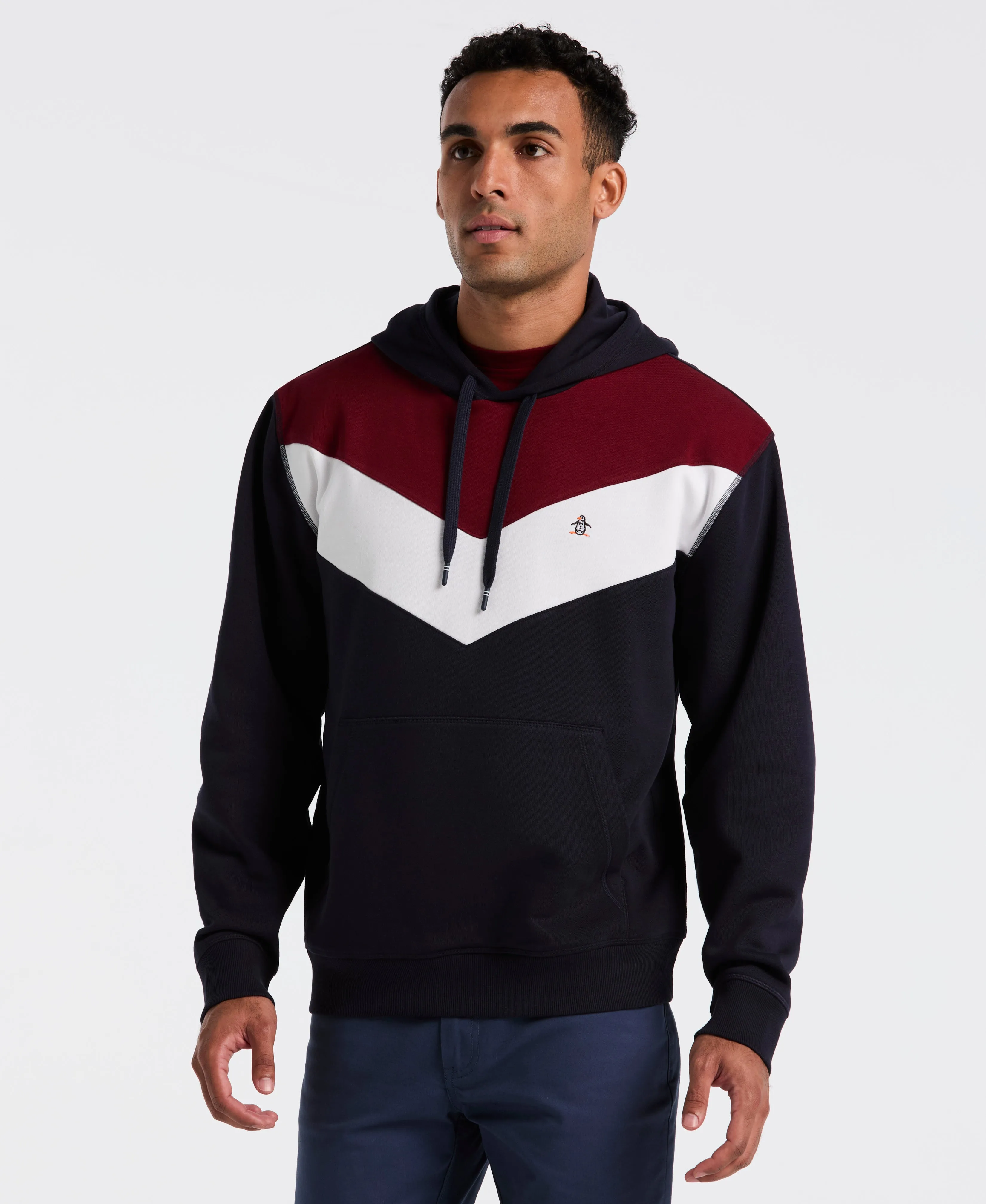 Chevron Color Block Fleece Hoodie sold by Original Penguin product image thumbnail 4