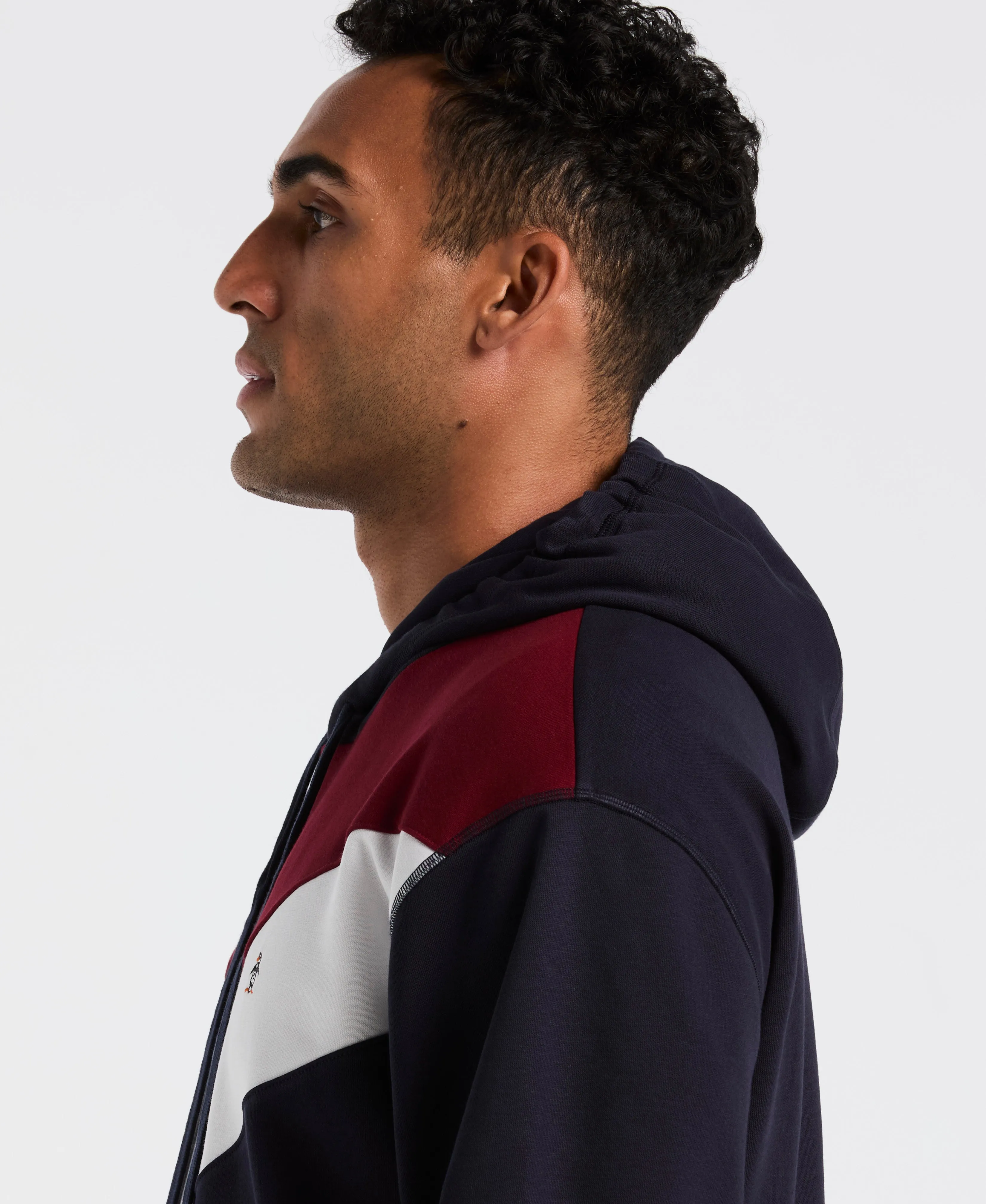 Chevron Color Block Fleece Hoodie sold by Original Penguin product image thumbnail 2