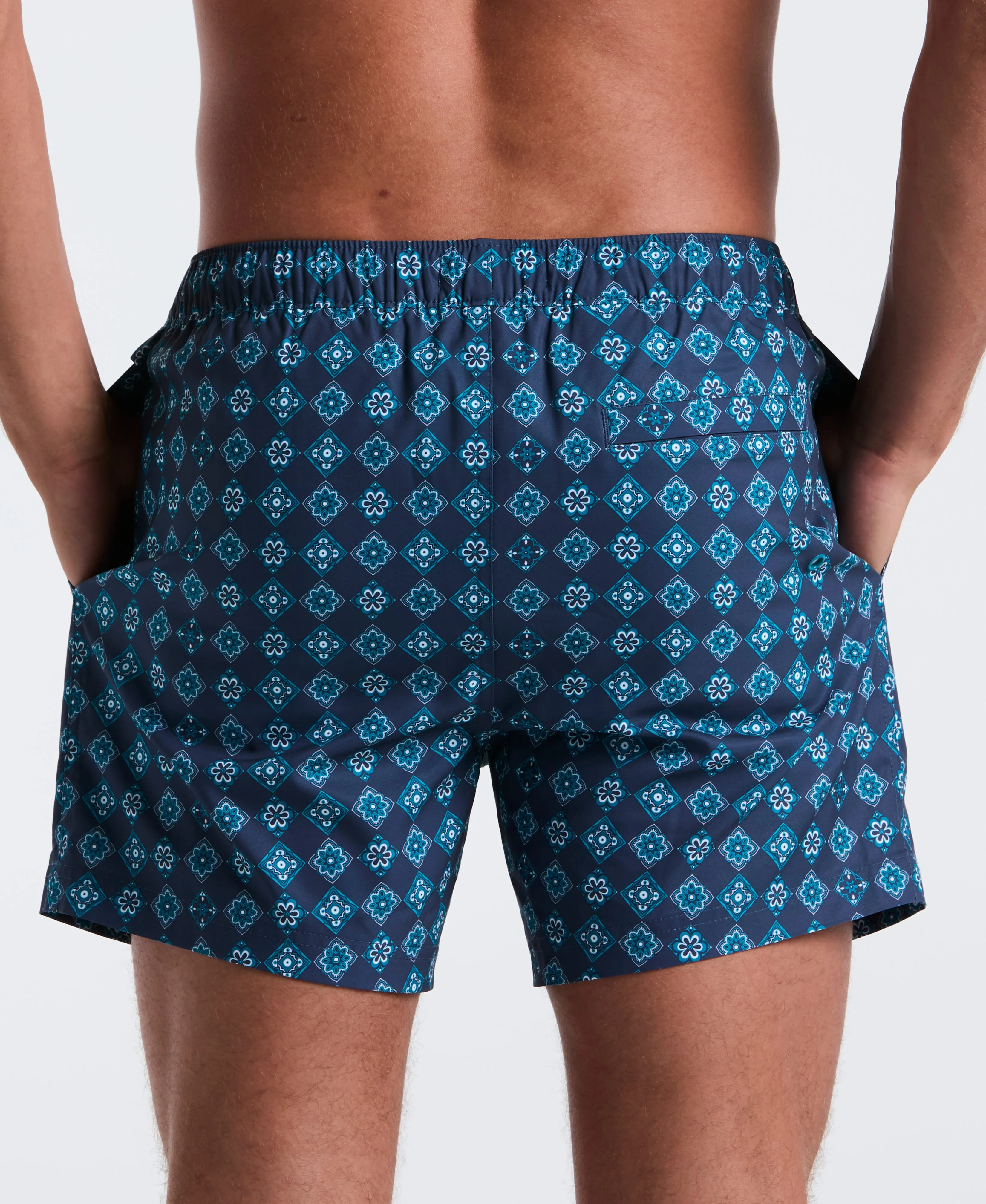 5" All-Over Tiles Swim Short sold by Original Penguin