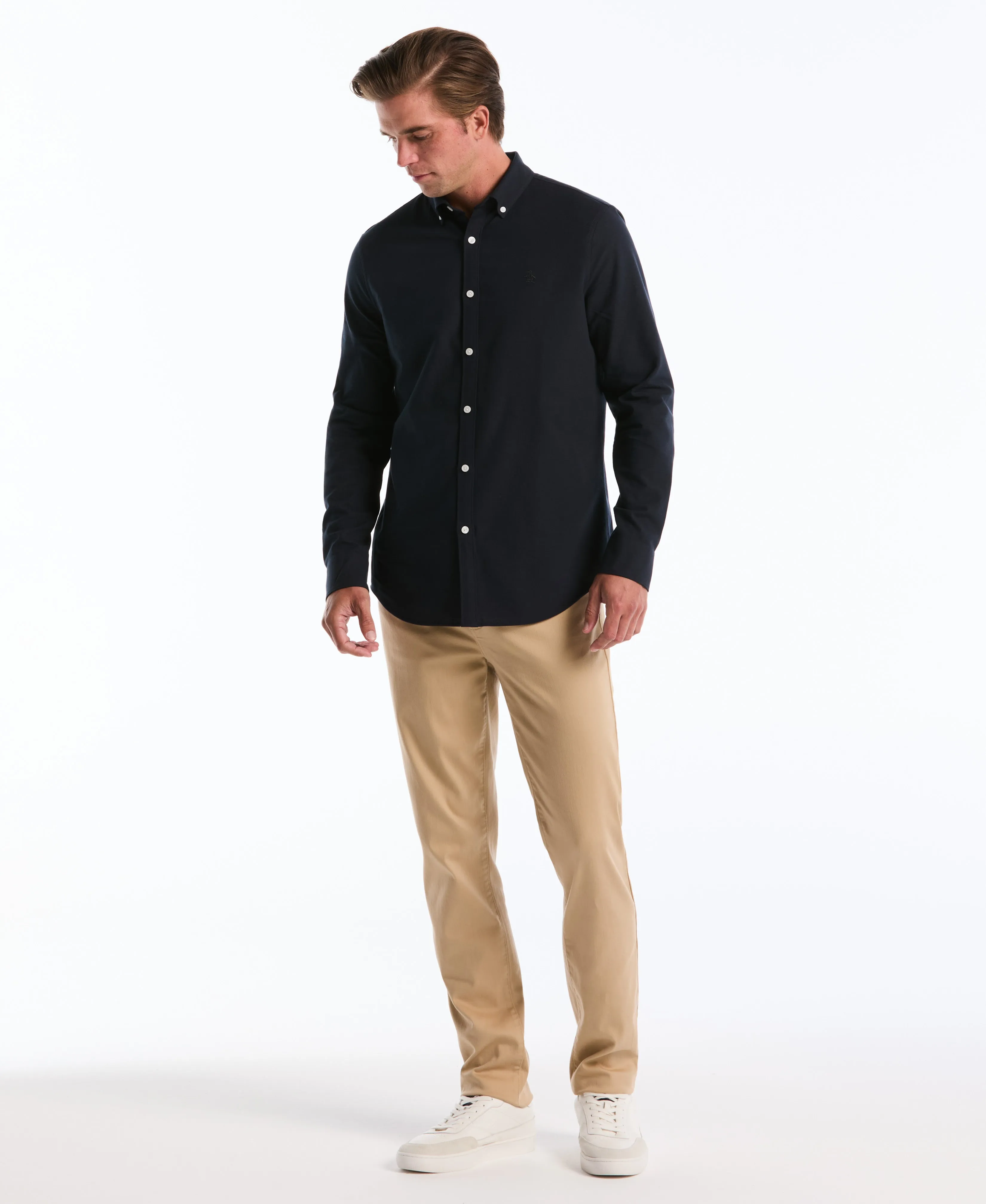 5 Pocket Slim Hemmed Dobbie Pant sold by Original Penguin product image thumbnail 4