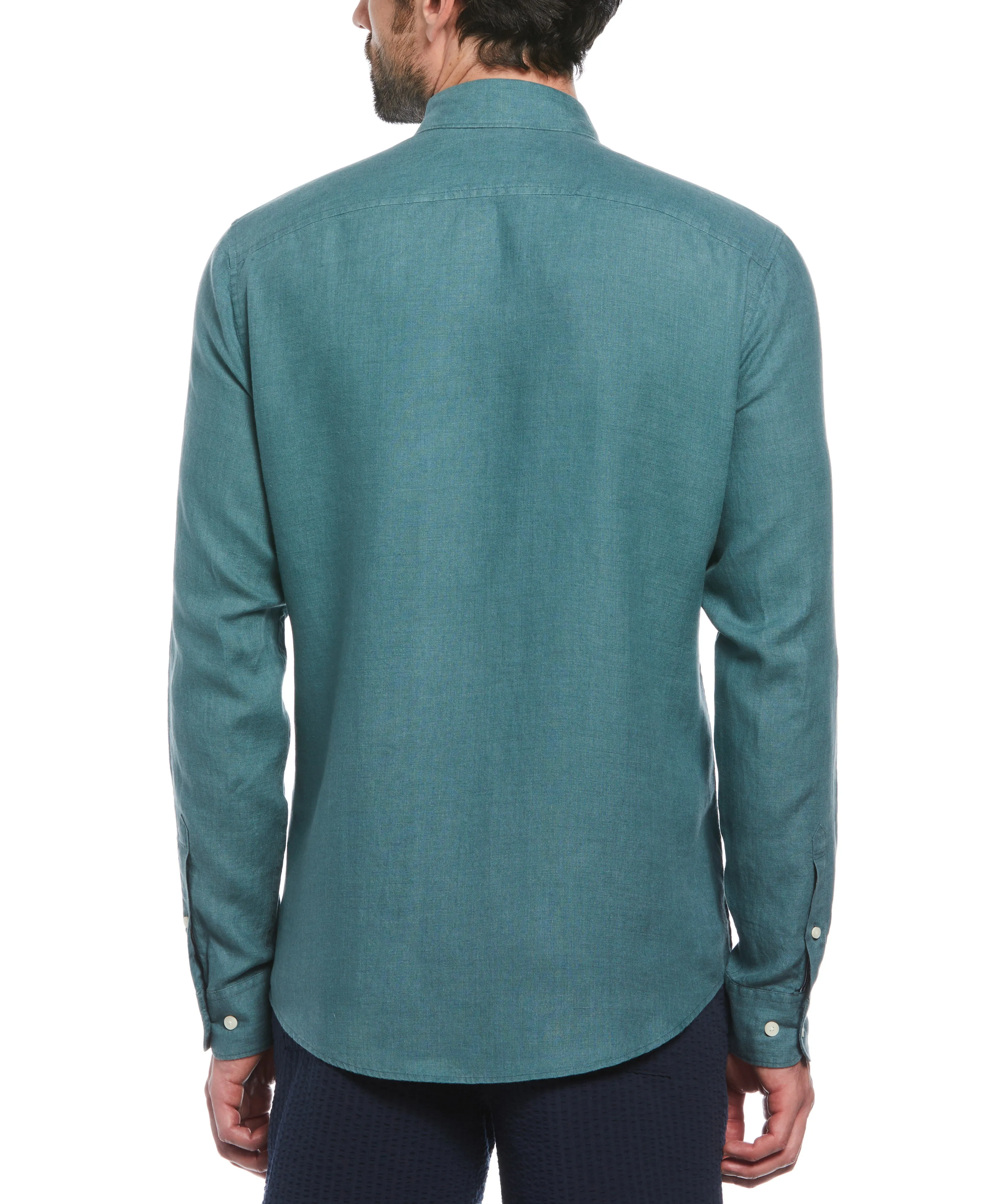 Delave Linen Long Sleeve Pocket Shirt sold by Original Penguin product image thumbnail 5