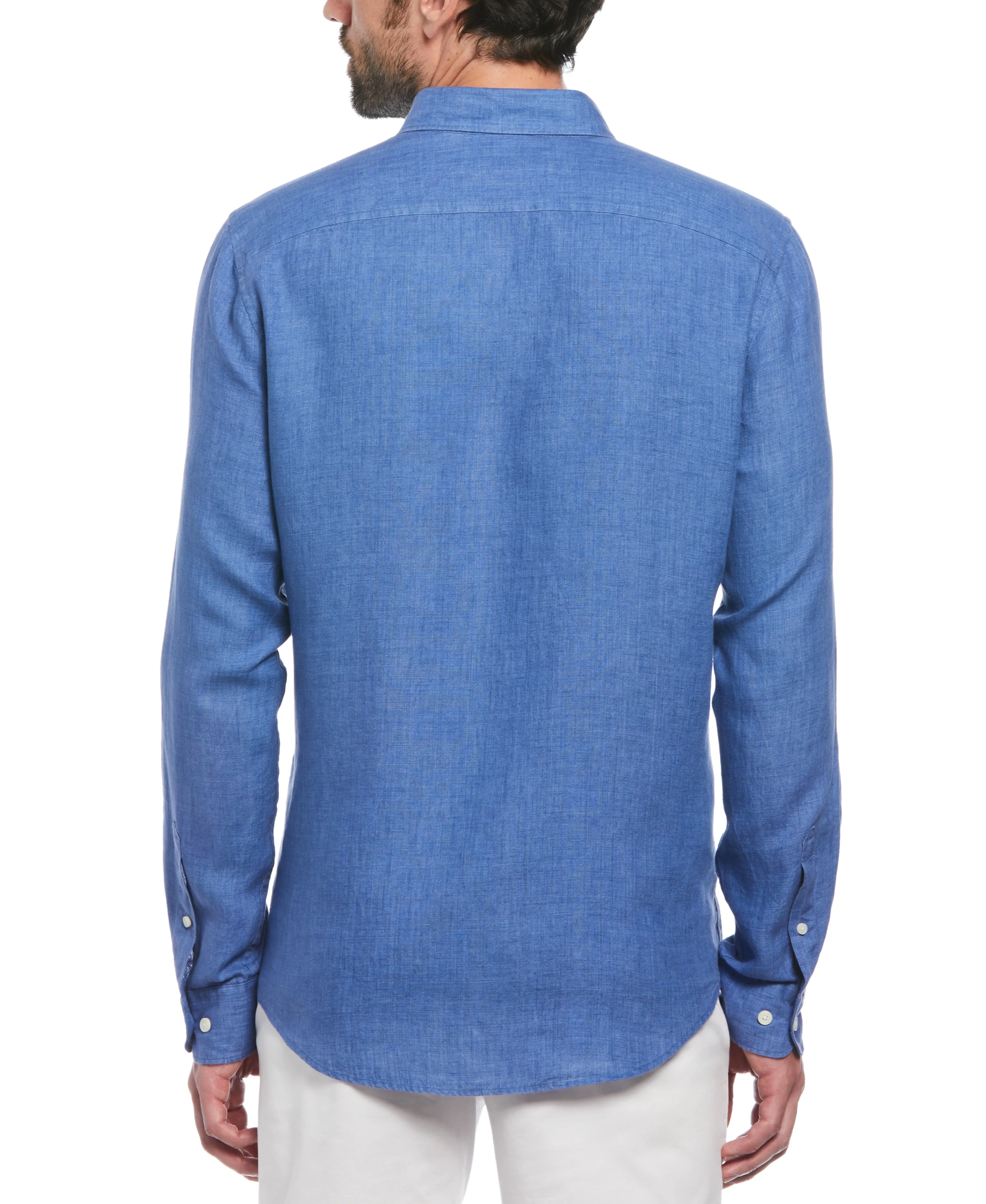 Delave Linen Long Sleeve Pocket Shirt sold by Original Penguin product image thumbnail 4