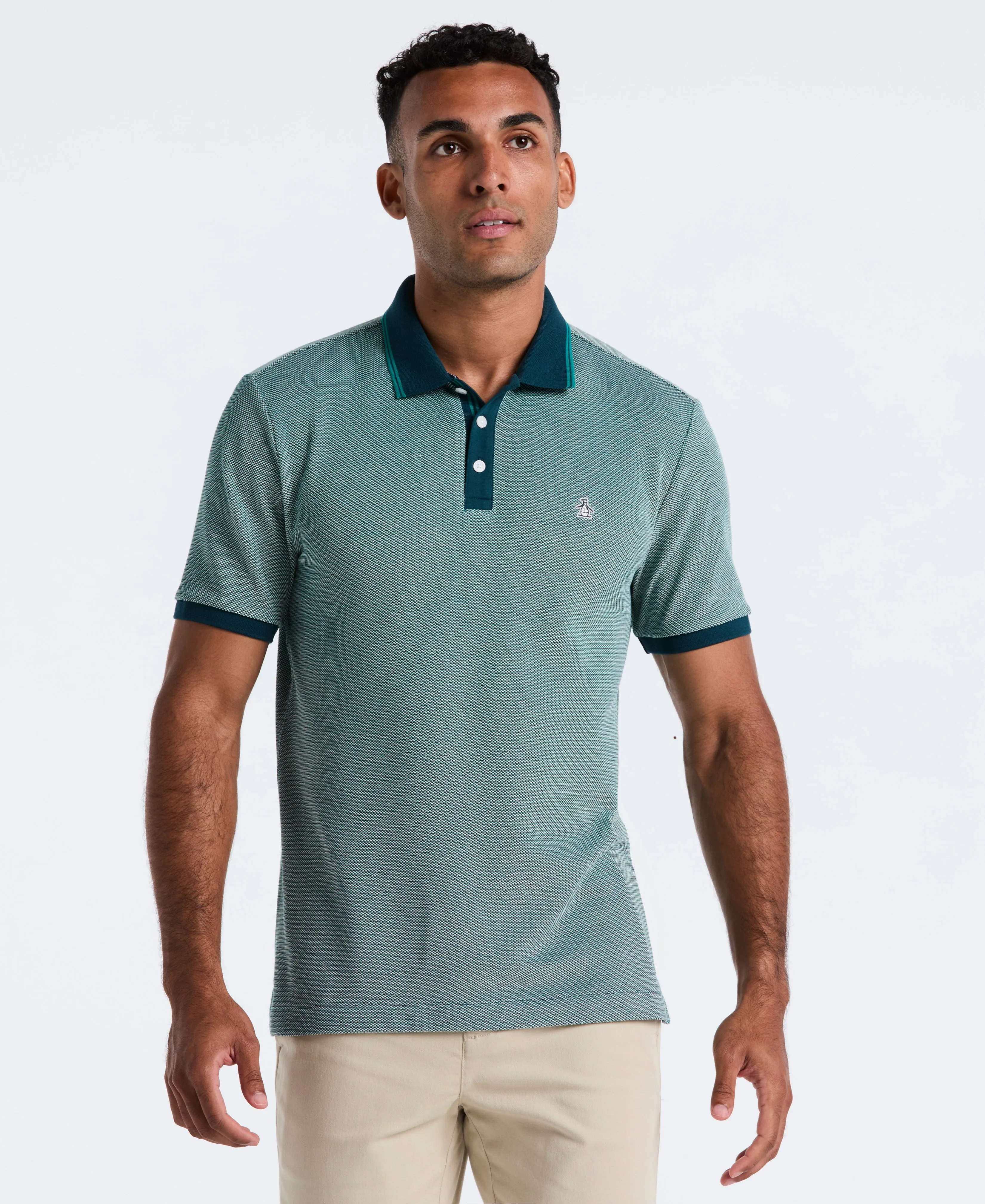Cotton Tricolor Pique Polo sold by Original Penguin product image thumbnail 4