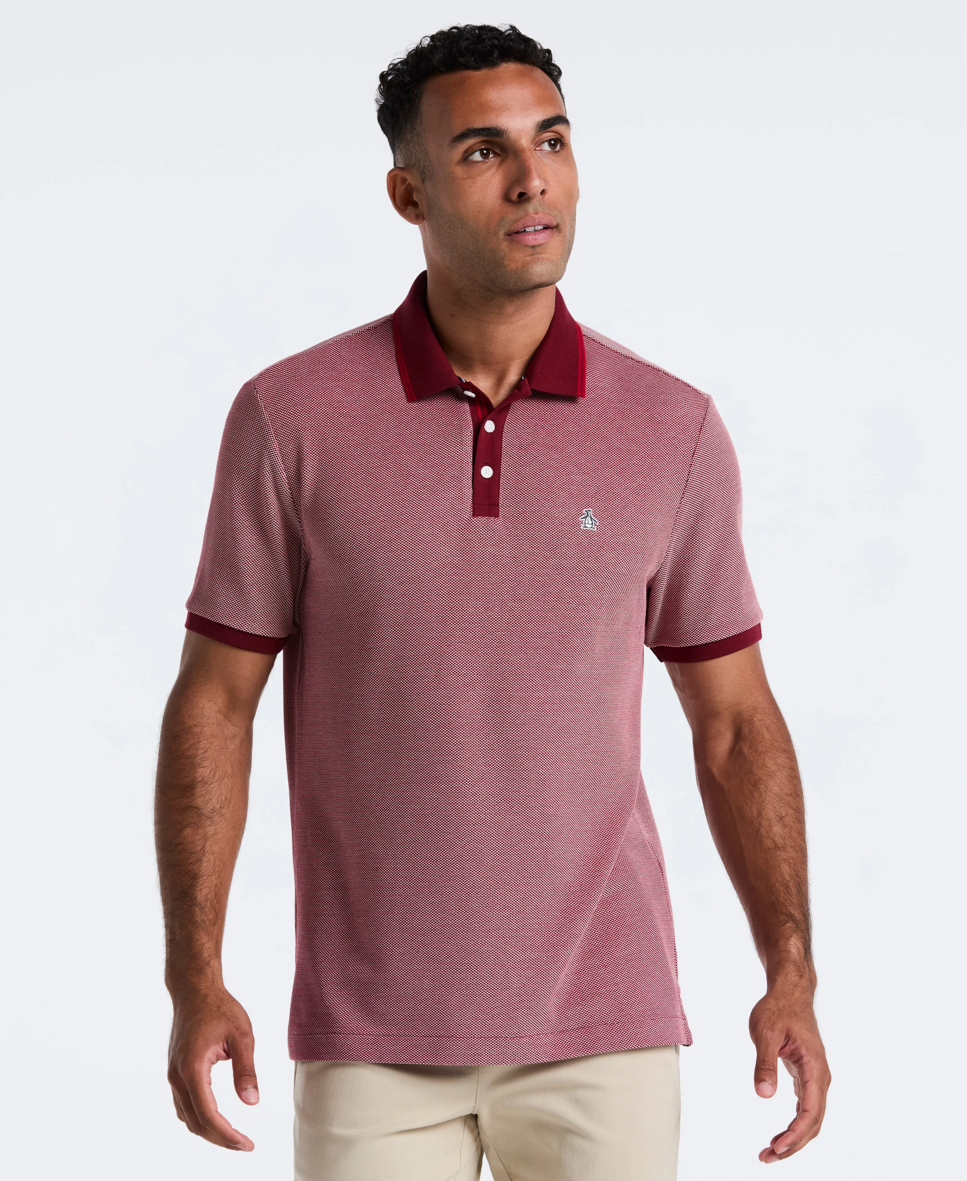 Cotton Tricolor Pique Polo sold by Original Penguin product image thumbnail 3