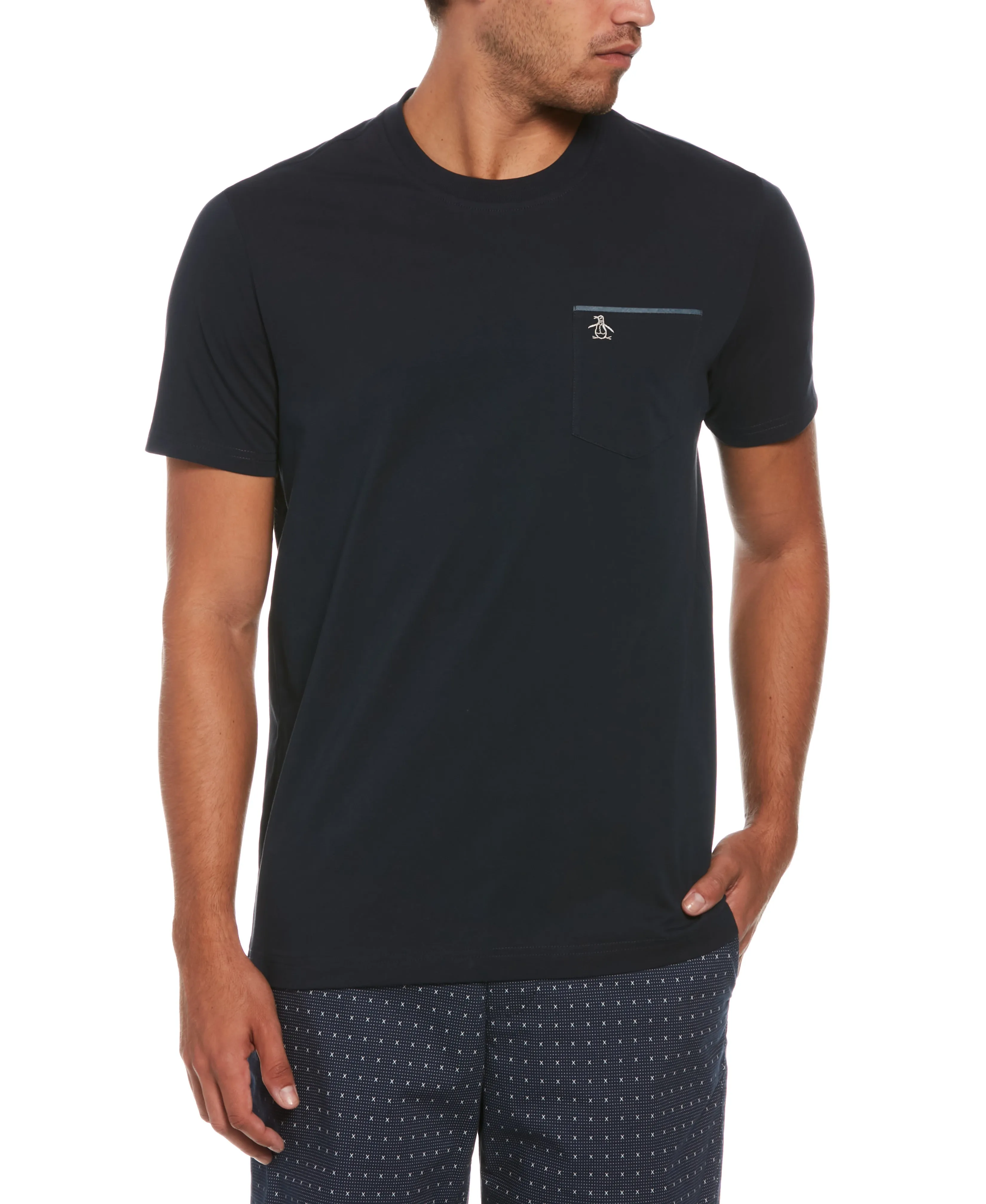 Chambray Tipped Core Tee sold by Original Penguin