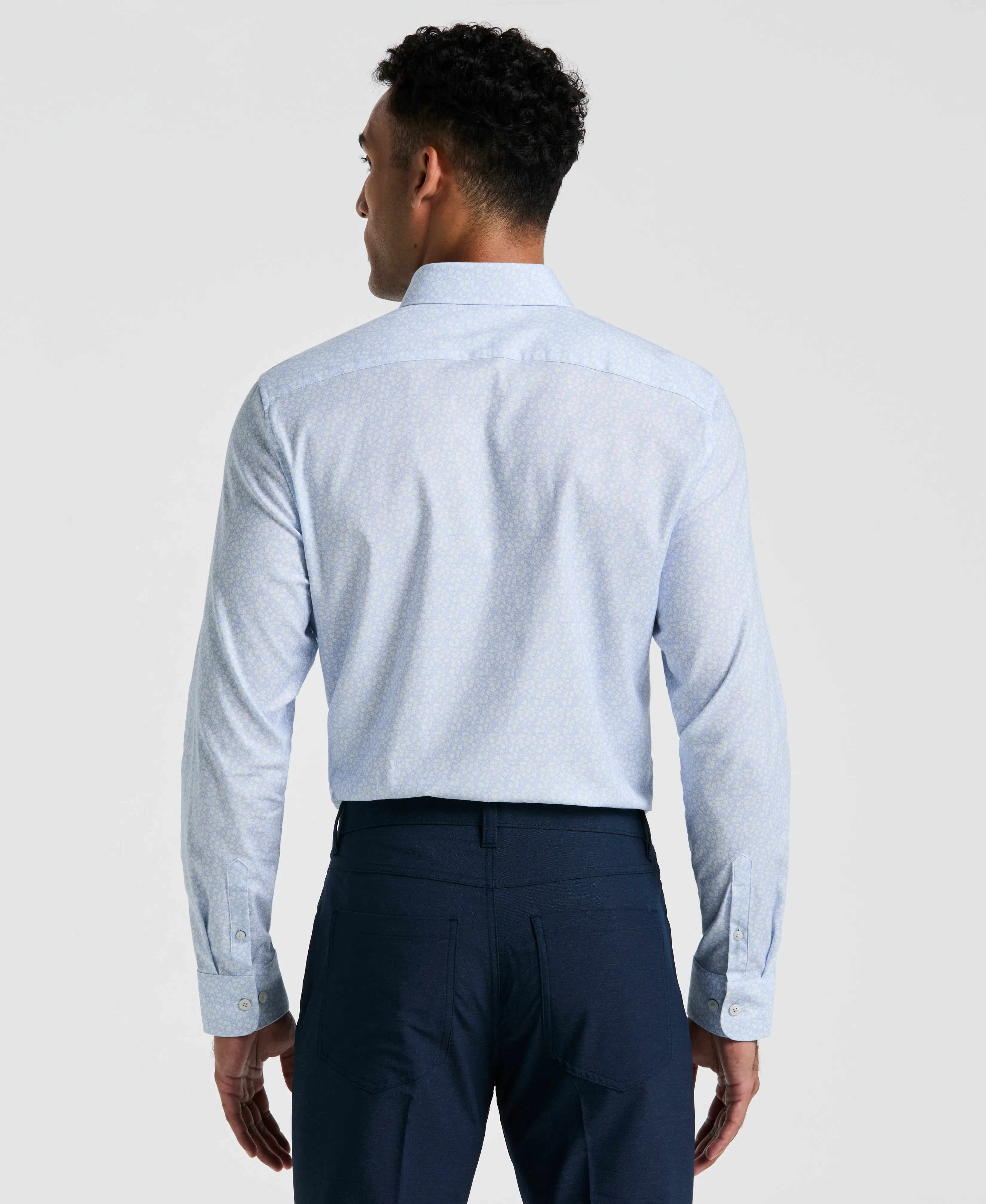 Micro Flower Fields Print Dress Shirt sold by Original Penguin product image thumbnail 5