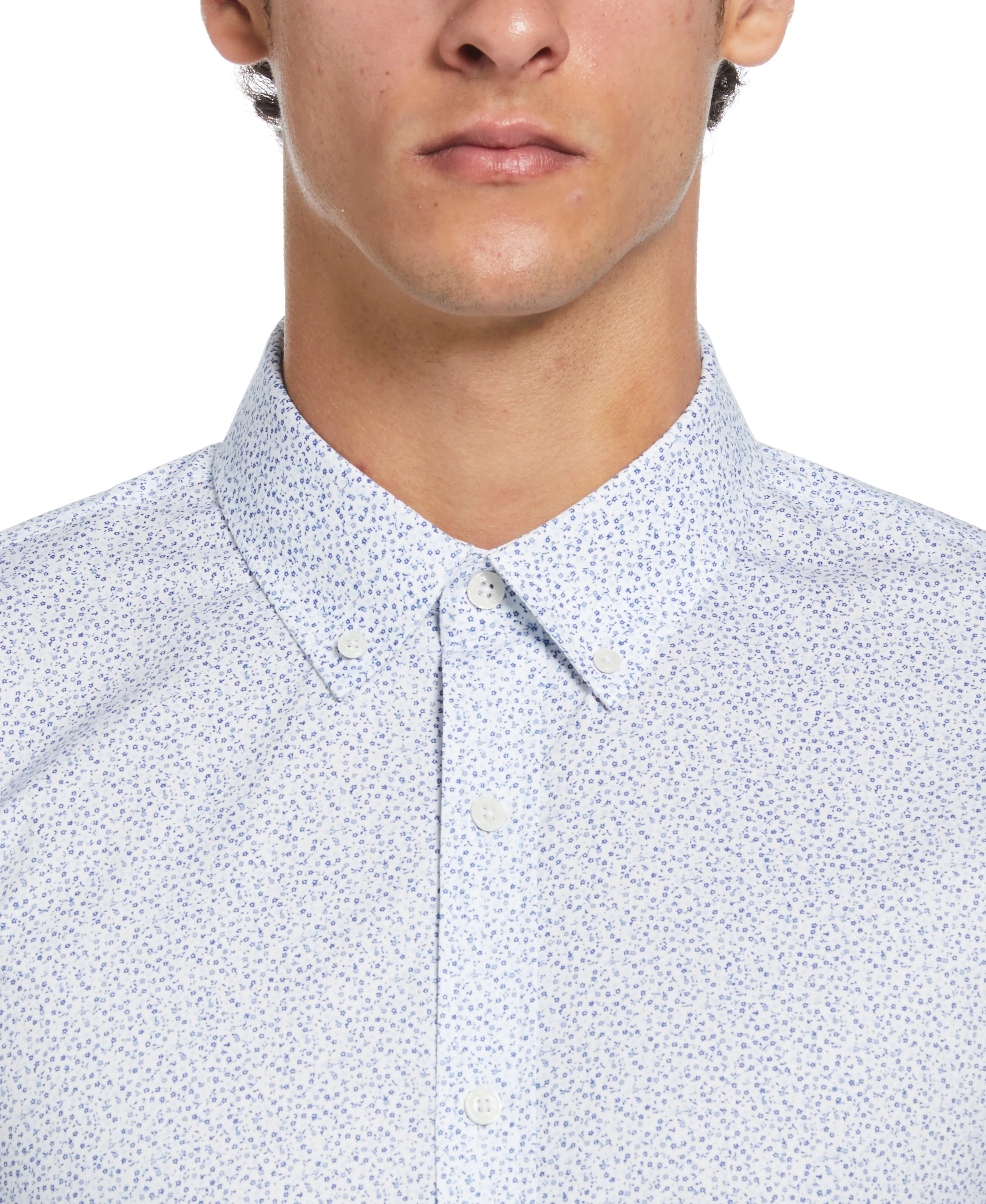 Micro Flower Fields Print Dress Shirt sold by Original Penguin product image thumbnail 3