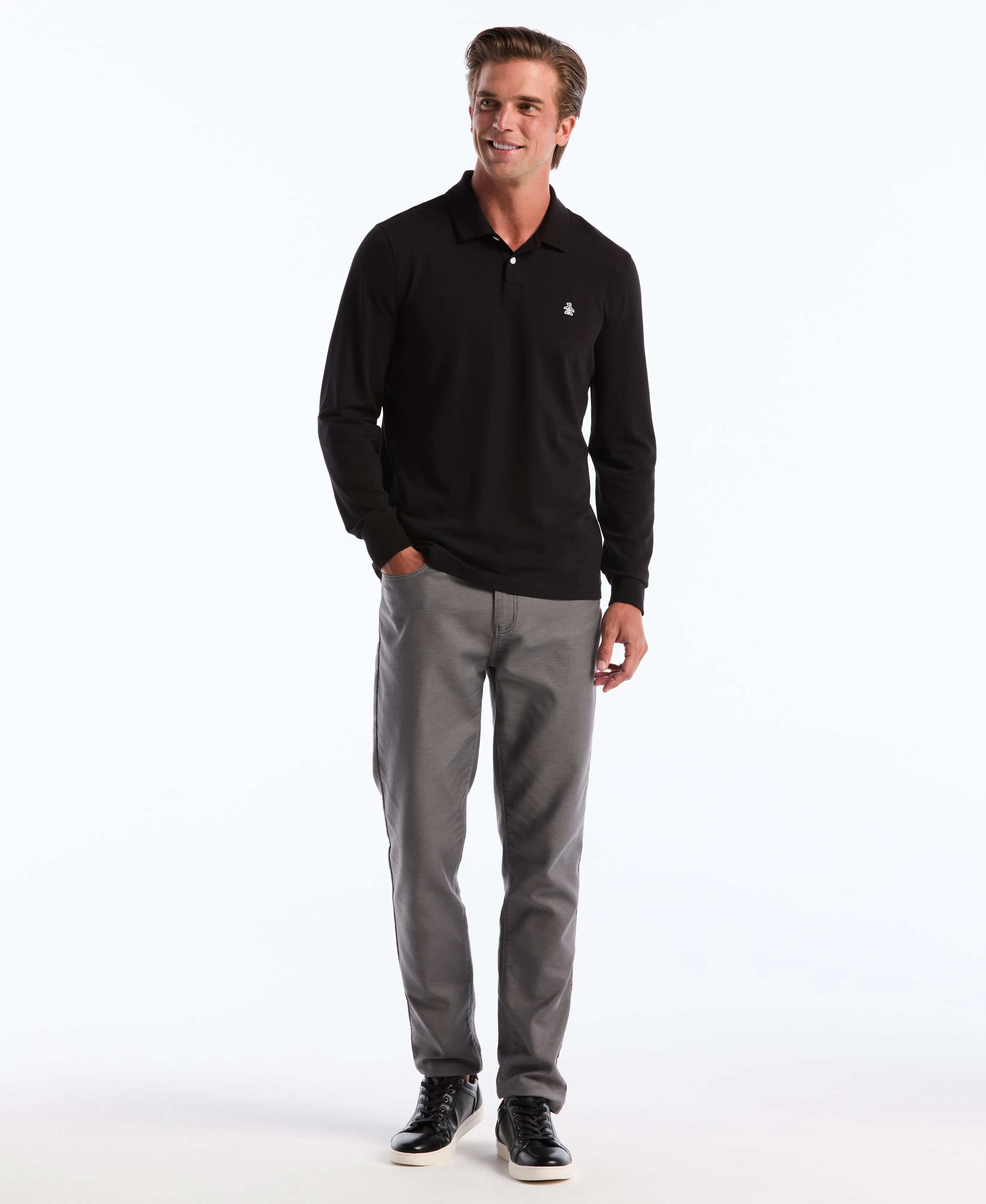 Long Sleeve Pique Polo sold by Original Penguin product image thumbnail 4