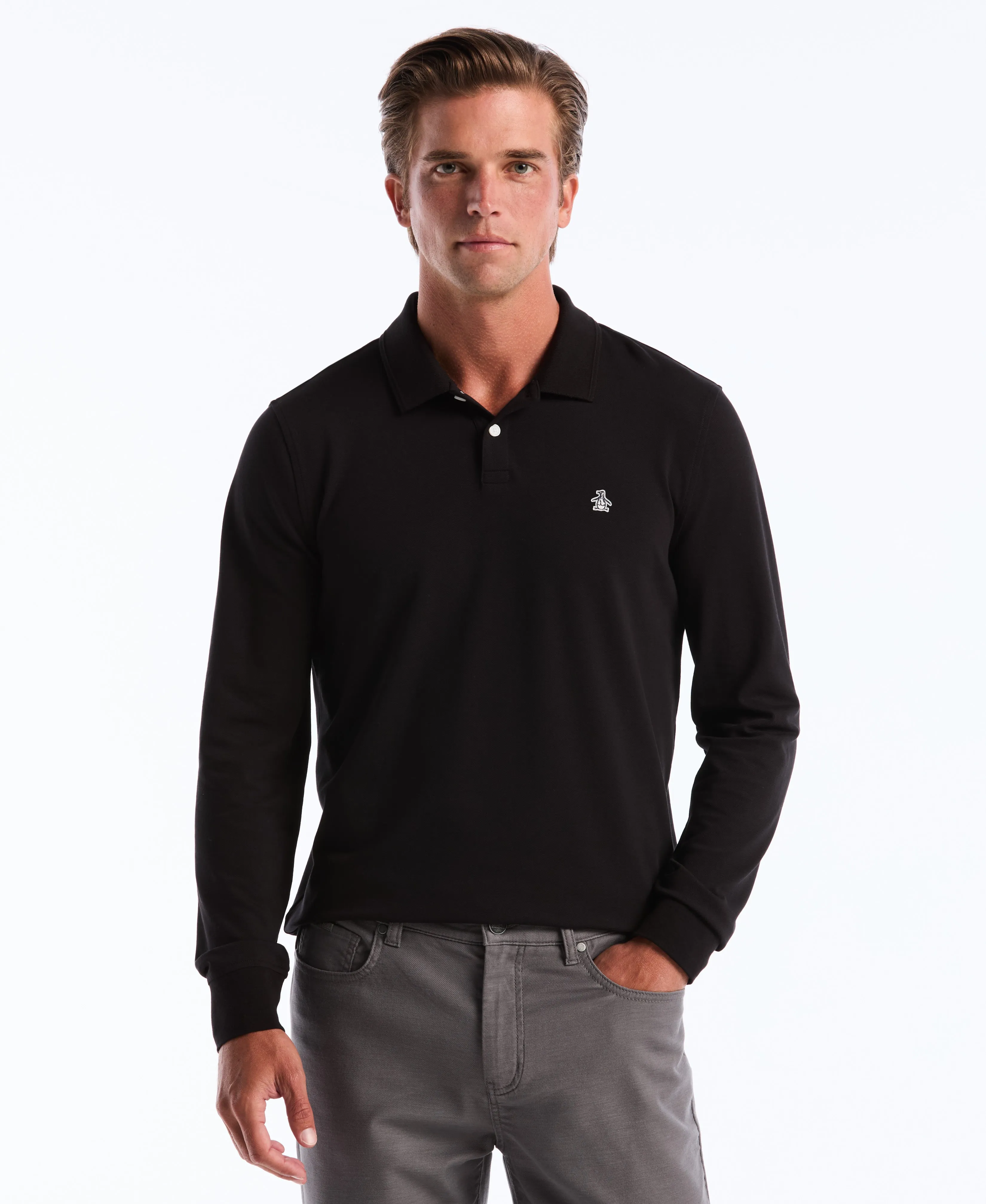 Long Sleeve Pique Polo sold by Original Penguin