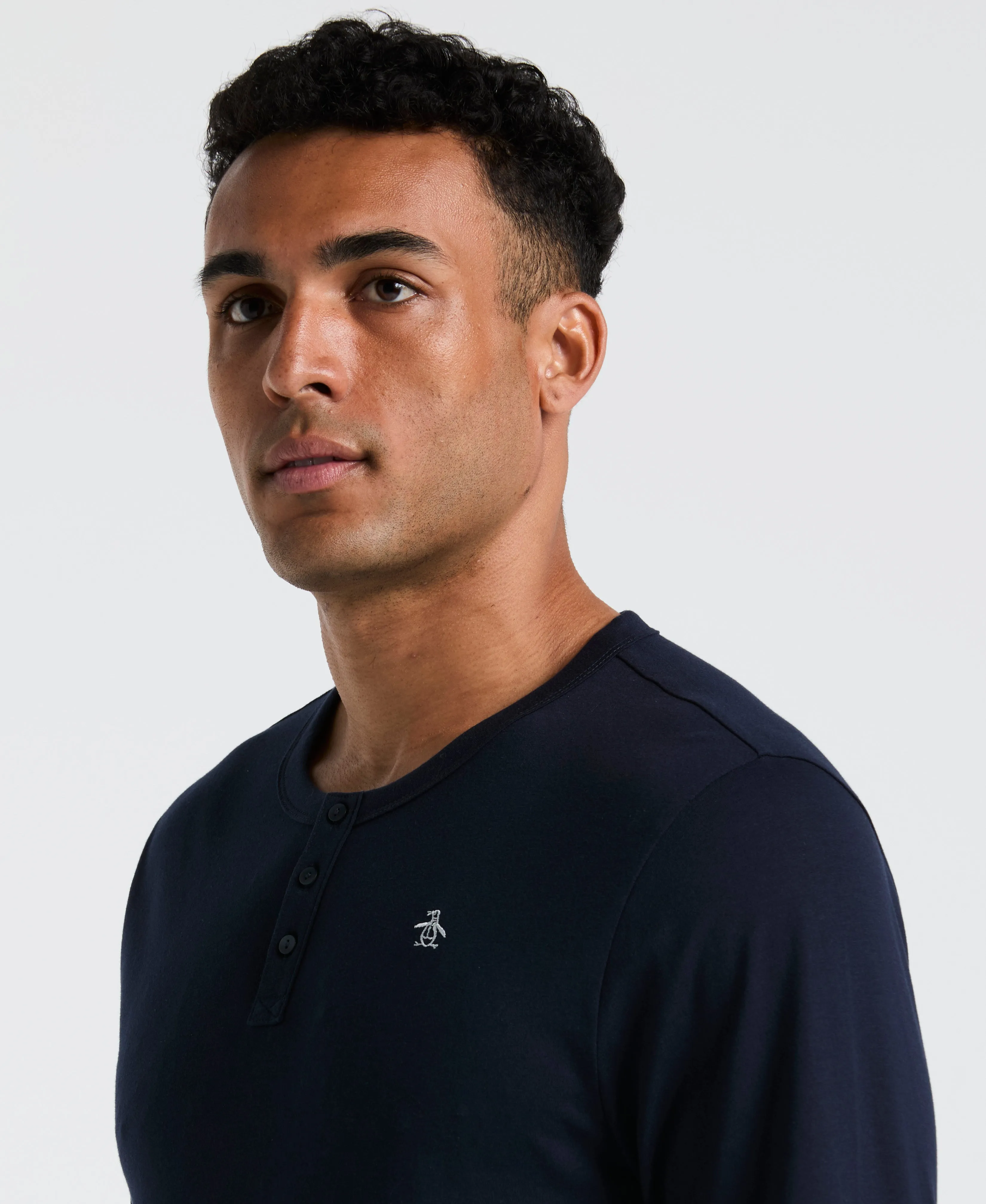 Long Sleeve Henley Shirt sold by Original Penguin product image thumbnail 5