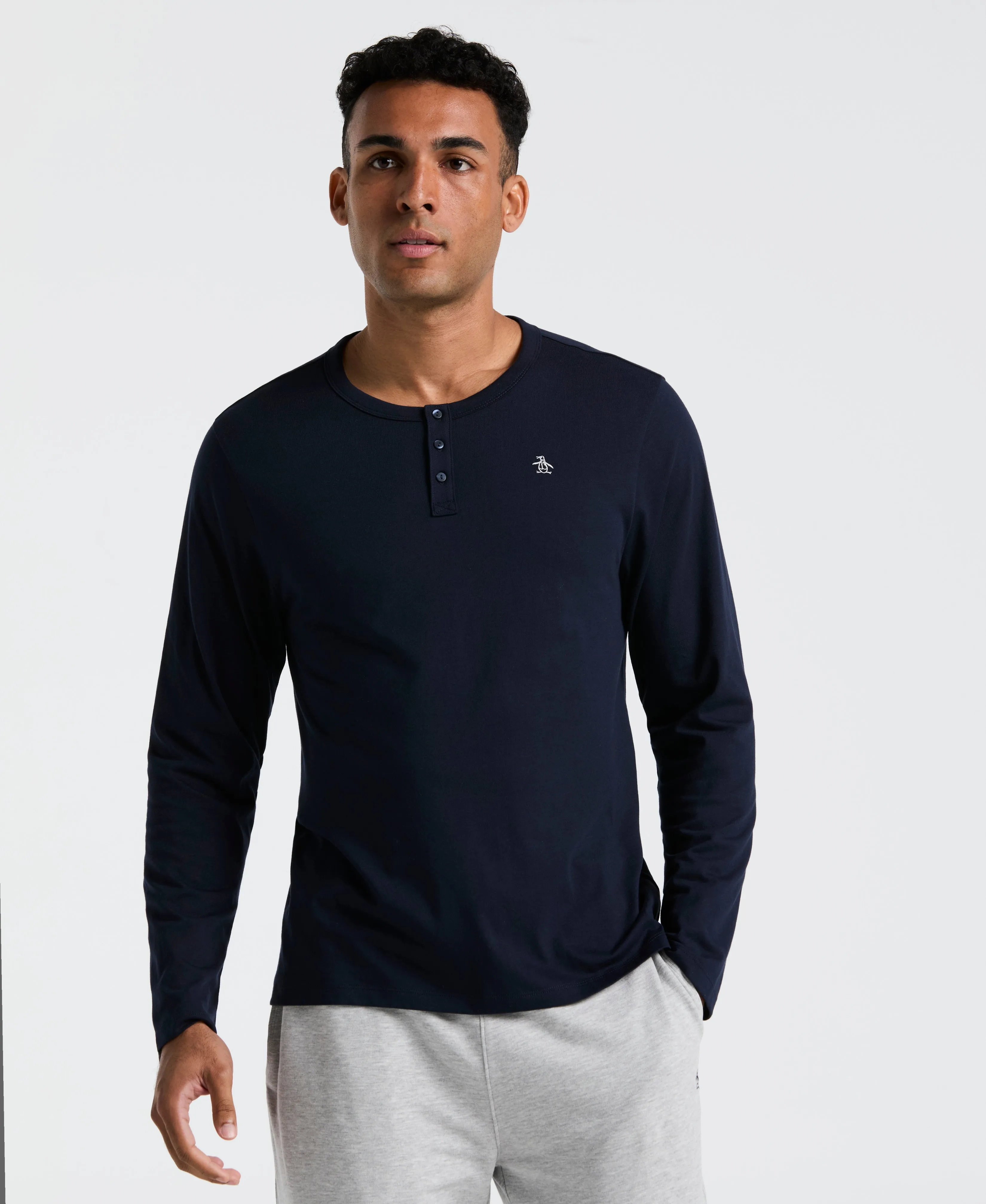 Long Sleeve Henley Shirt sold by Original Penguin product image thumbnail 3