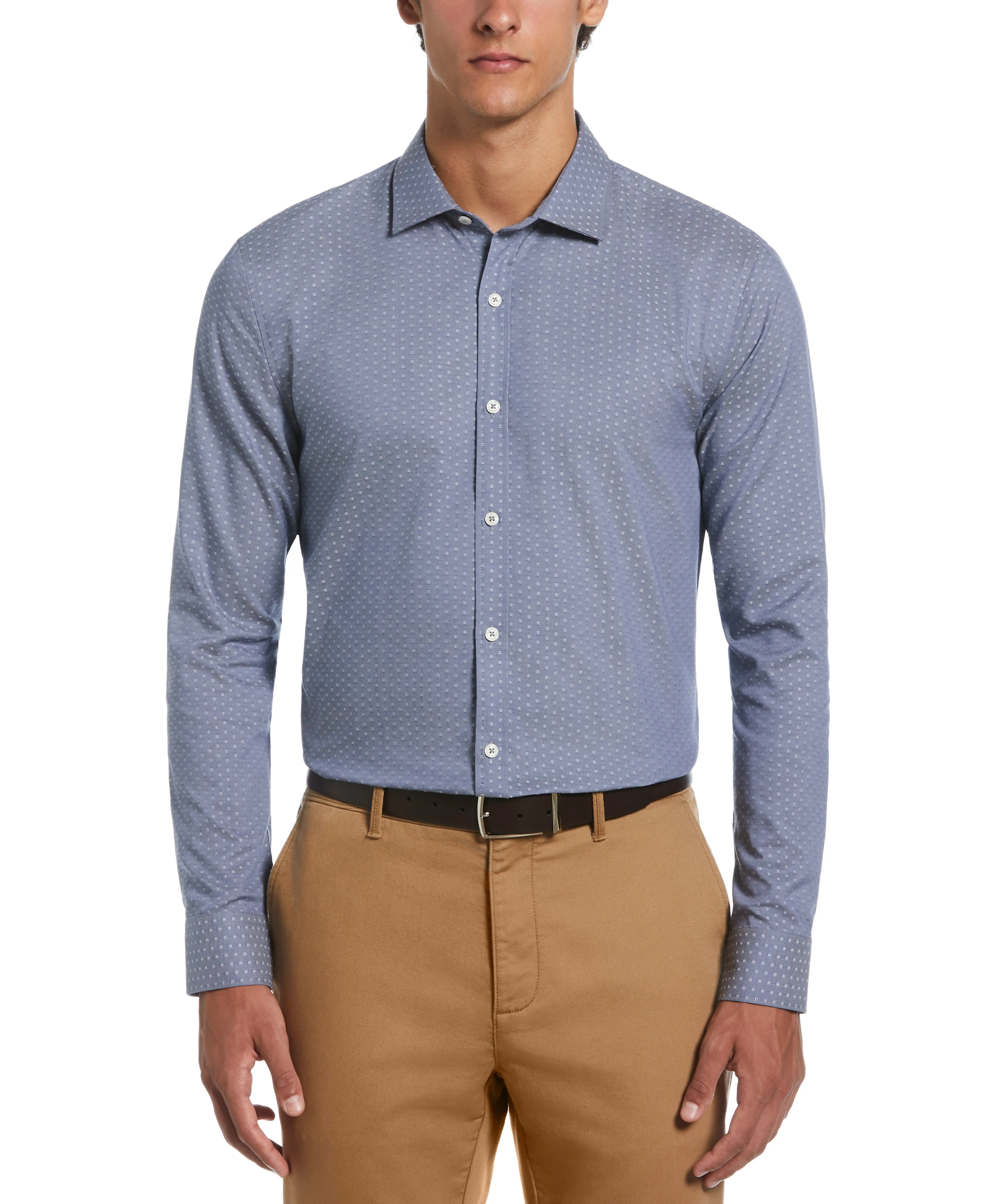 Dobby Chambray Print Dress Shirt sold by Original Penguin