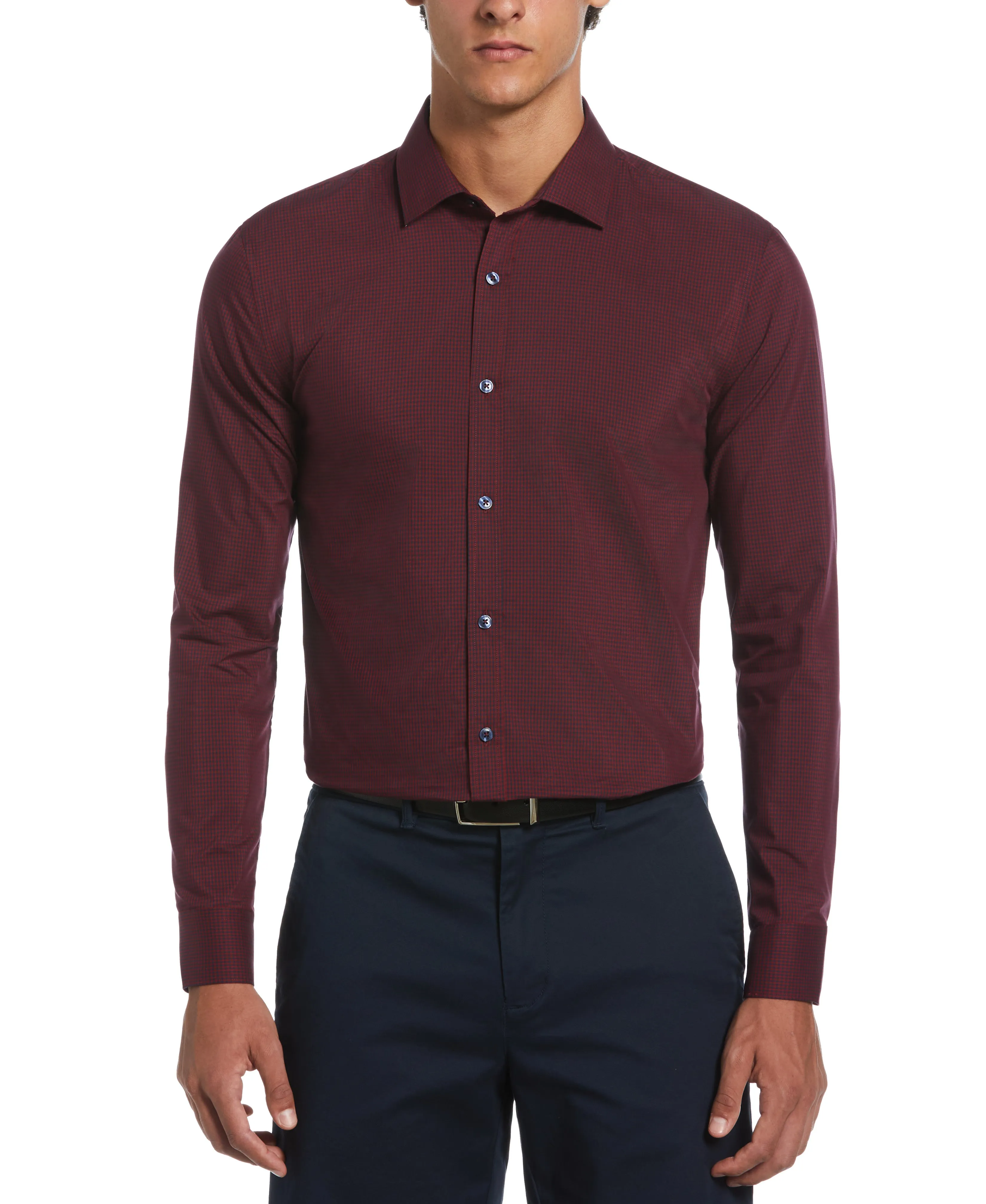 Dobby Chambray Print Dress Shirt sold by Original Penguin product image thumbnail 4