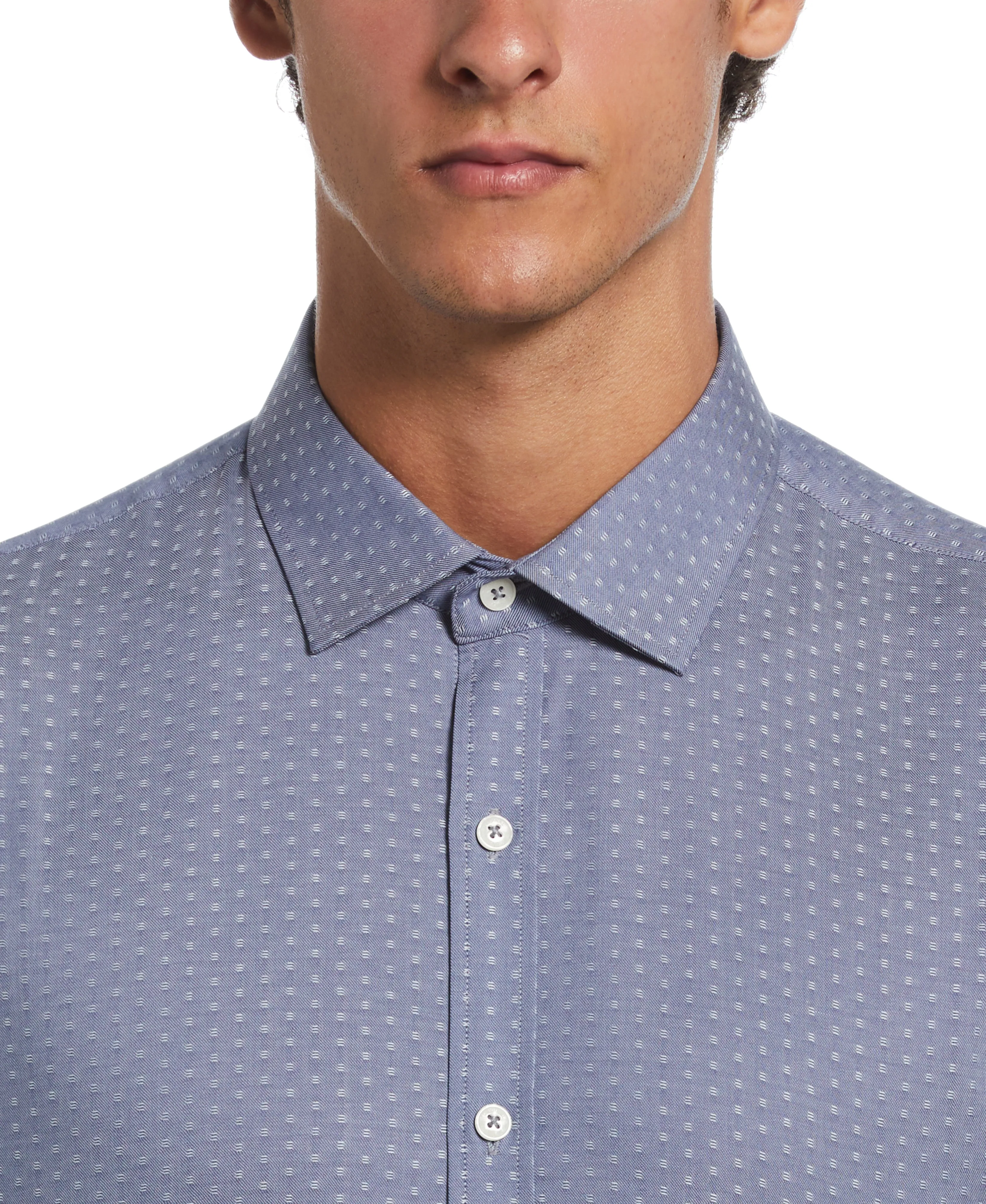 Dobby Chambray Print Dress Shirt sold by Original Penguin product image thumbnail 2