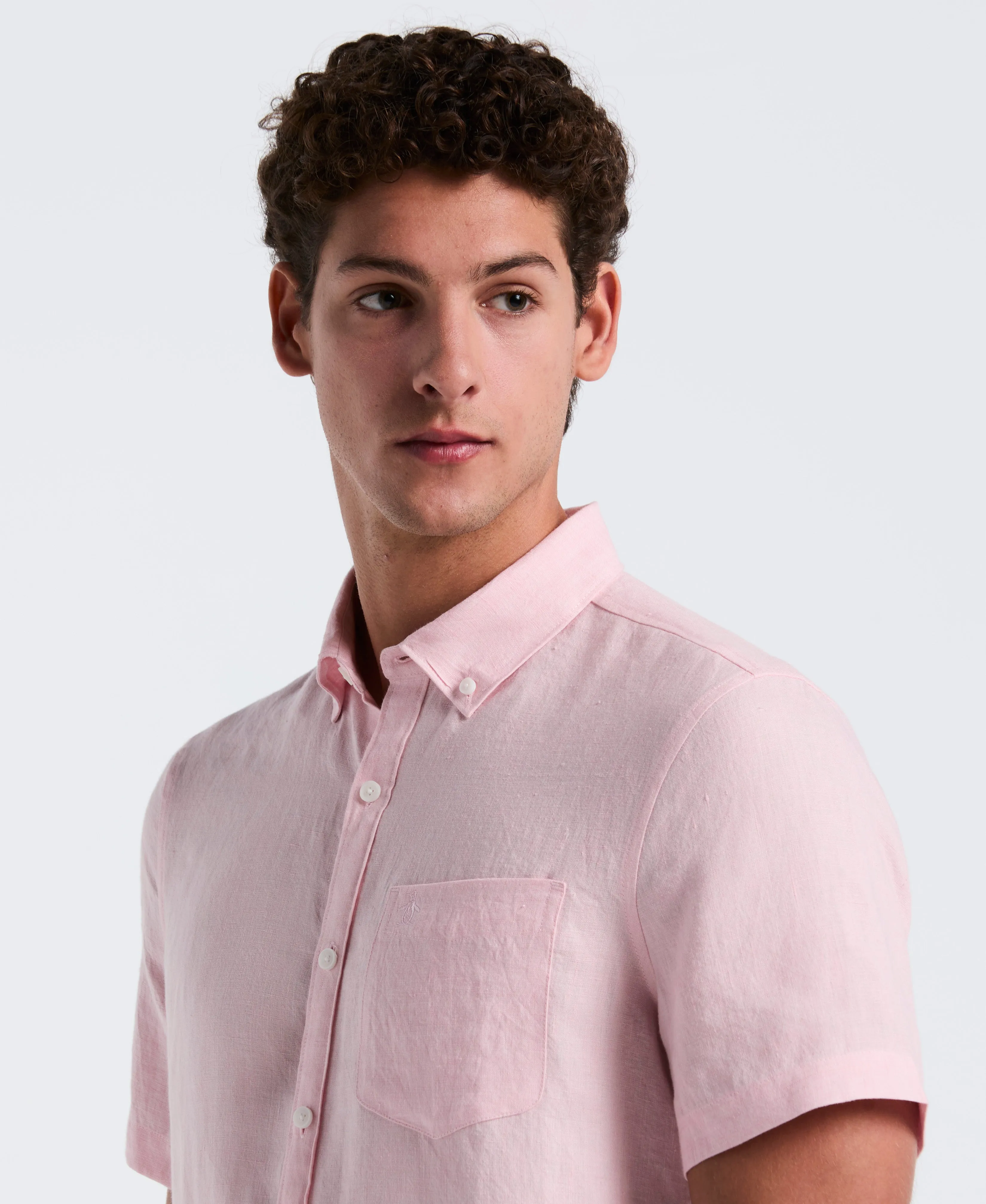 Delave Linen Short Sleeve Shirt sold by Original Penguin product image thumbnail 2