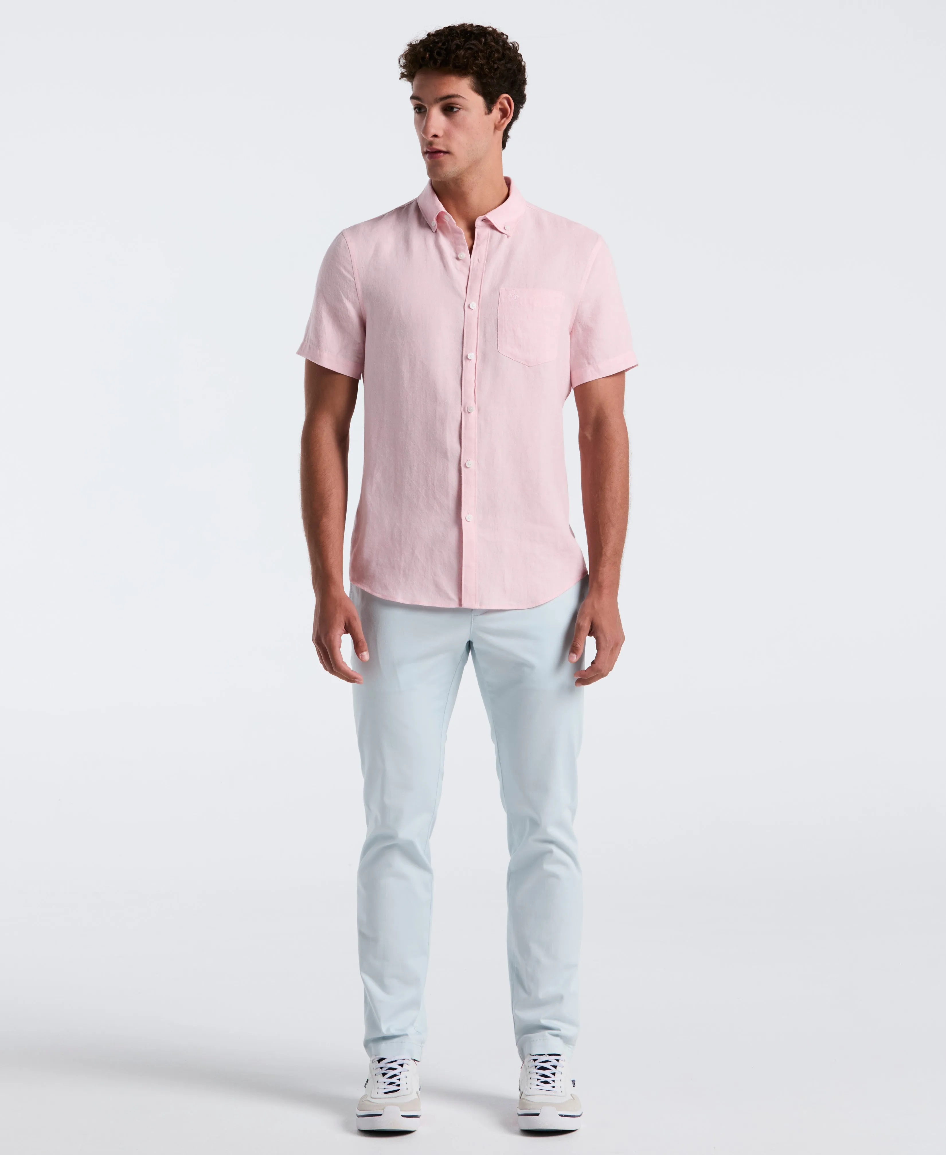 Delave Linen Short Sleeve Shirt sold by Original Penguin product image thumbnail 3