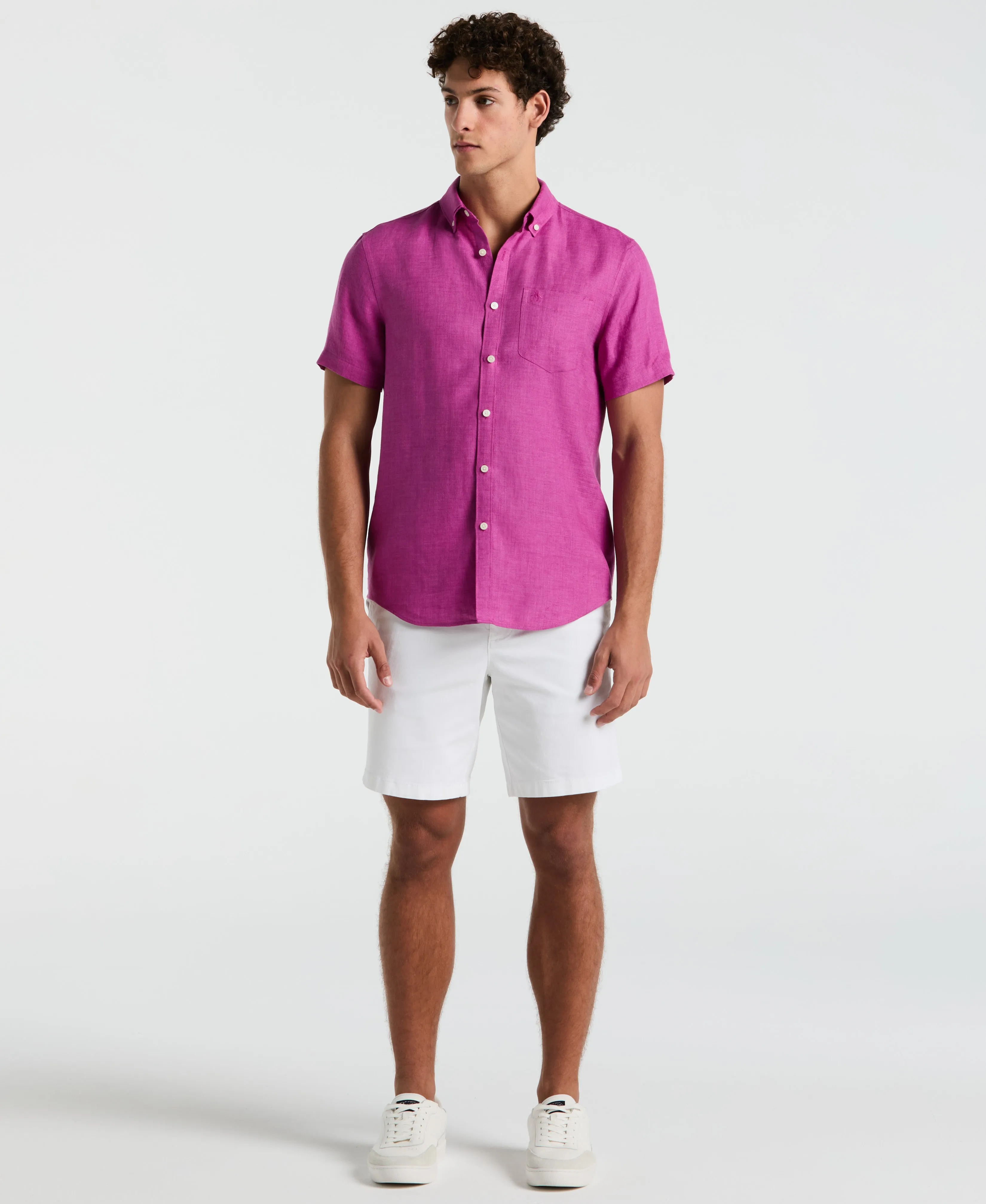Delave Linen Short Sleeve Shirt sold by Original Penguin