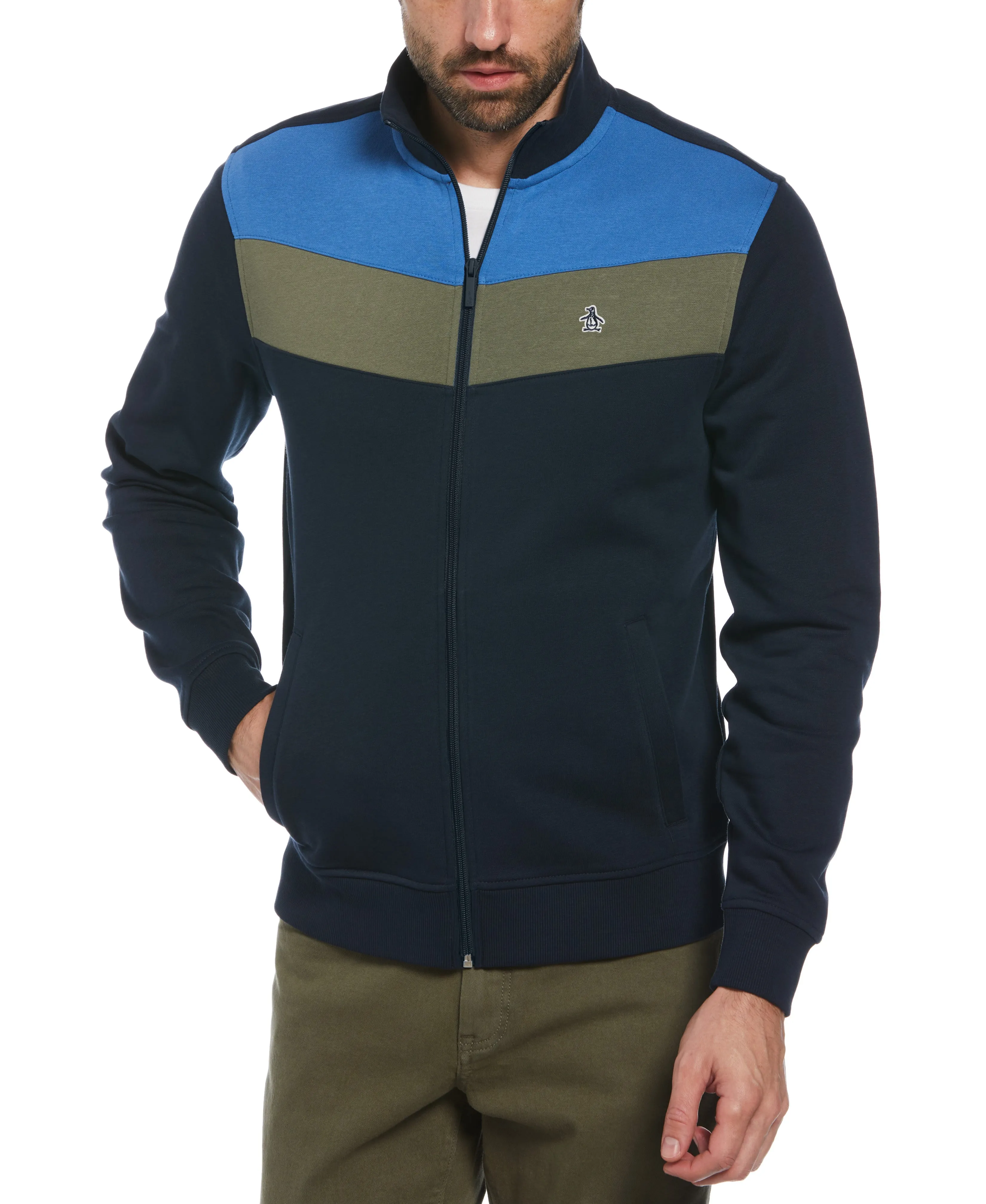 Colorblock Fleece Track Jacket sold by Original Penguin product image thumbnail 4