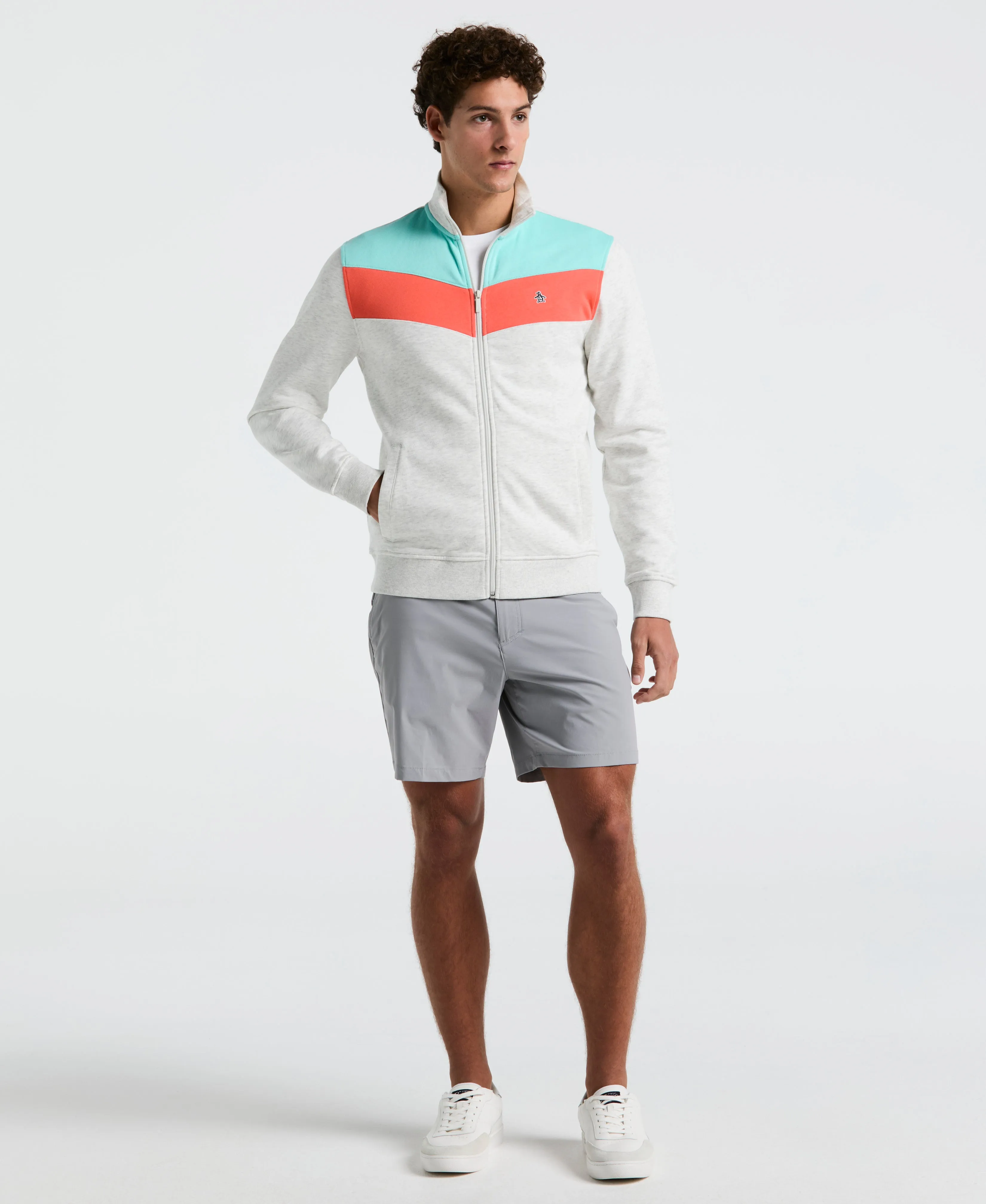 Chevron Colorblock Fleece Track Jacket sold by Original Penguin product image thumbnail 4