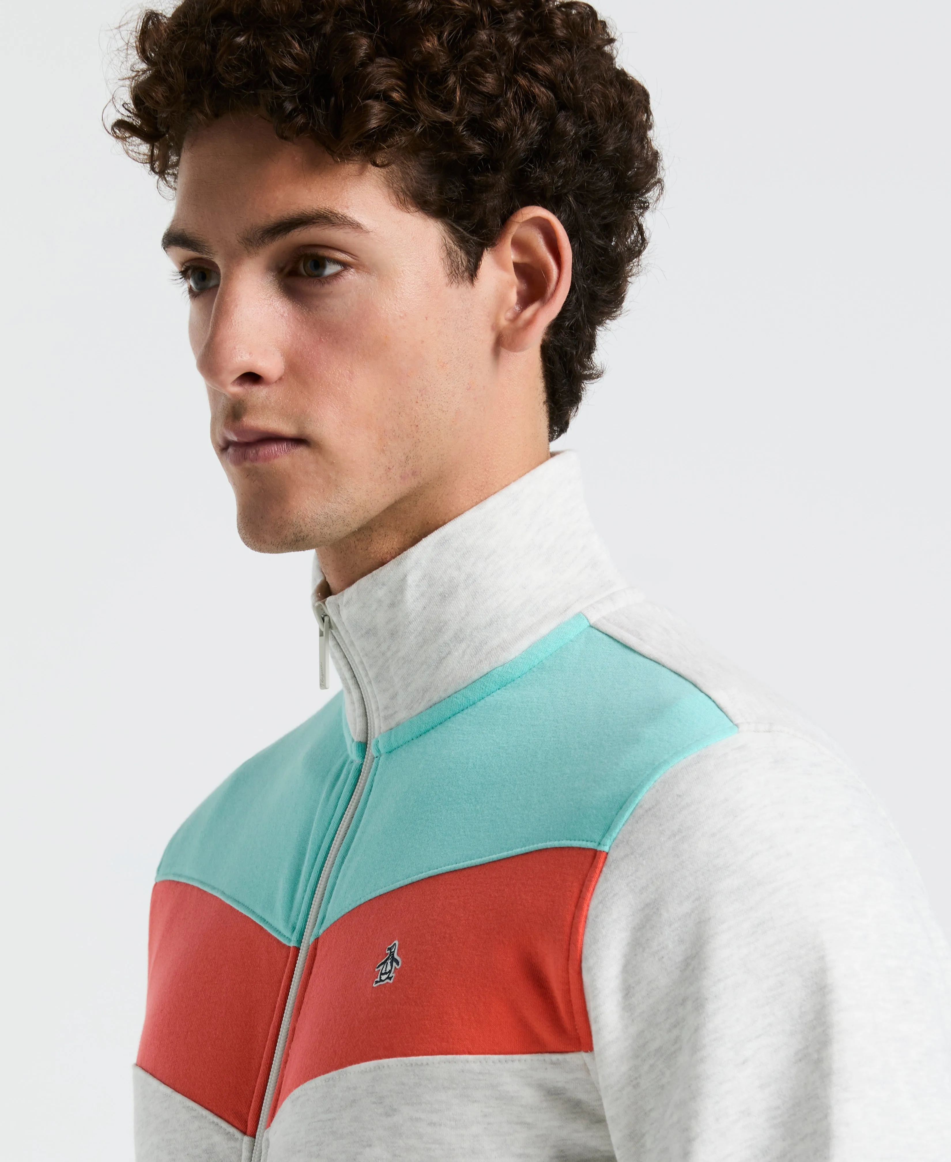 Chevron Colorblock Fleece Track Jacket sold by Original Penguin product image thumbnail 3