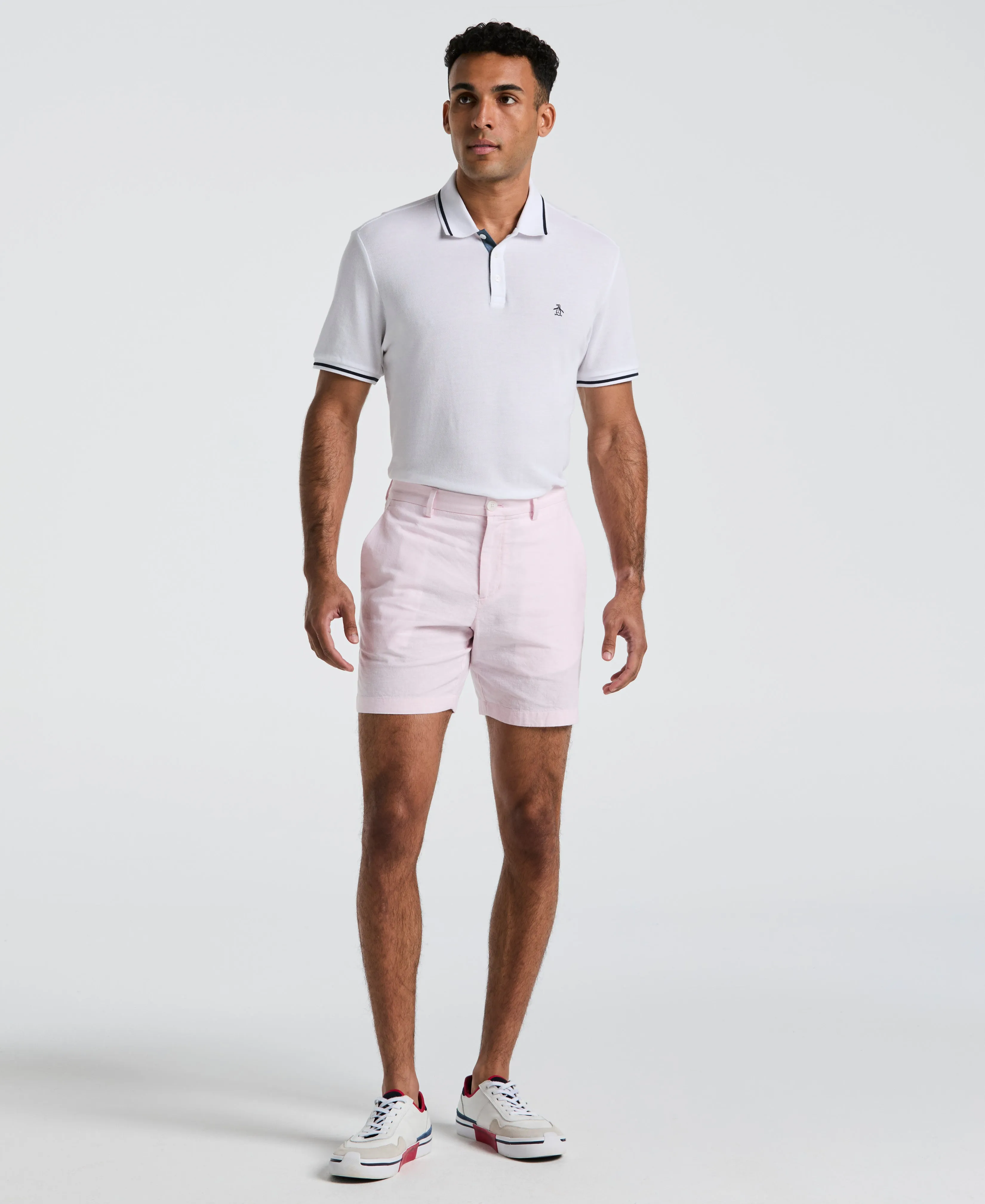 7" Flat Front Linen Blend Short sold by Original Penguin product image thumbnail 5