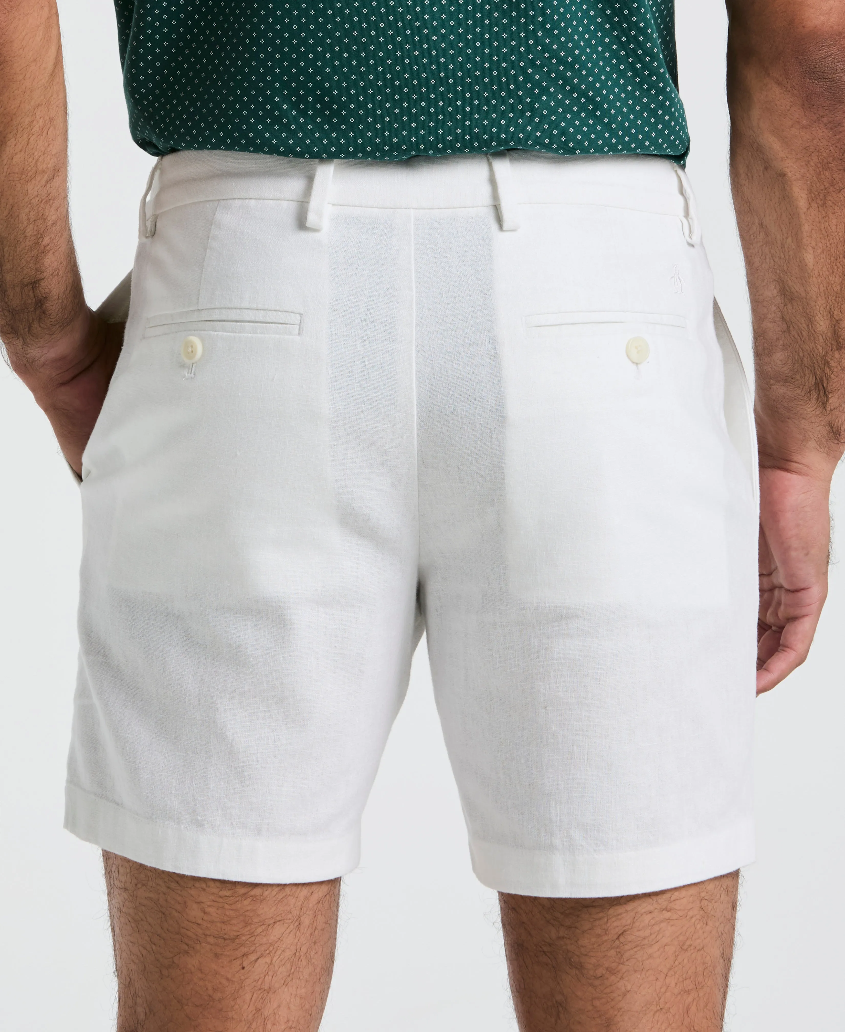 7" Flat Front Linen Blend Short sold by Original Penguin product image thumbnail 4