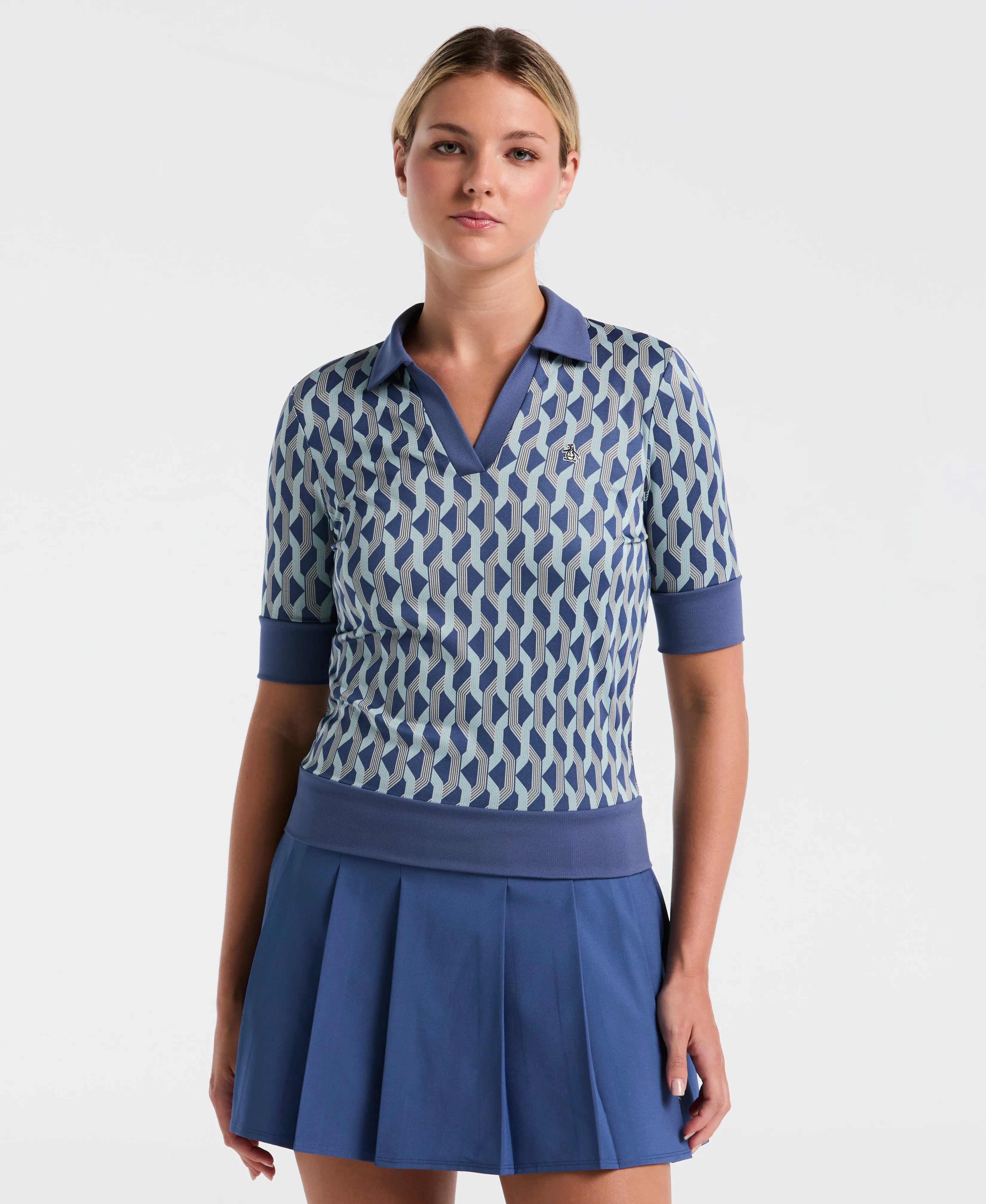 Women's Half Sleeve Geometric Shirt sold by Original Penguin