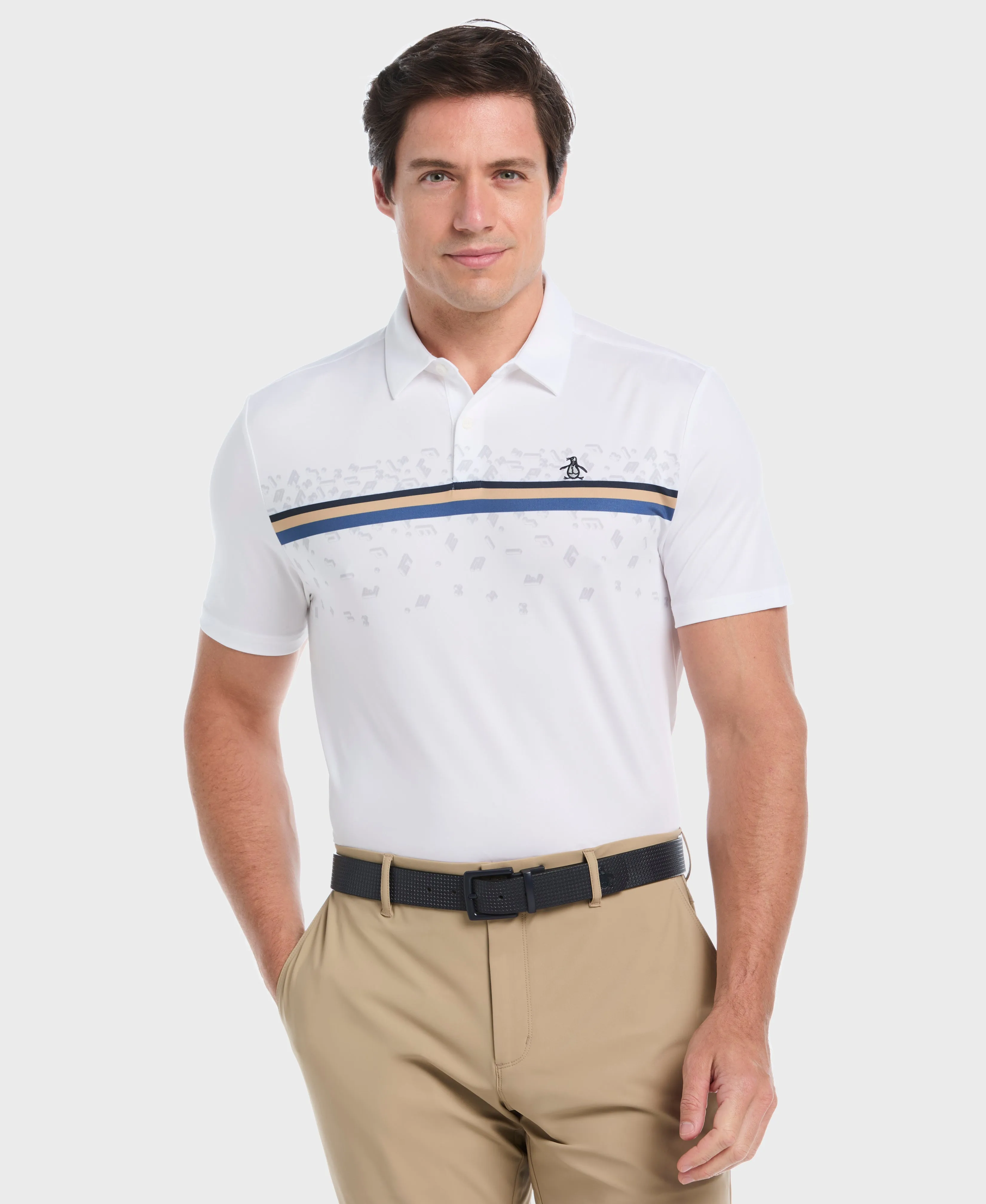 "Got Game" Stripe Novelty Golf Polo sold by Original Penguin product image thumbnail 4