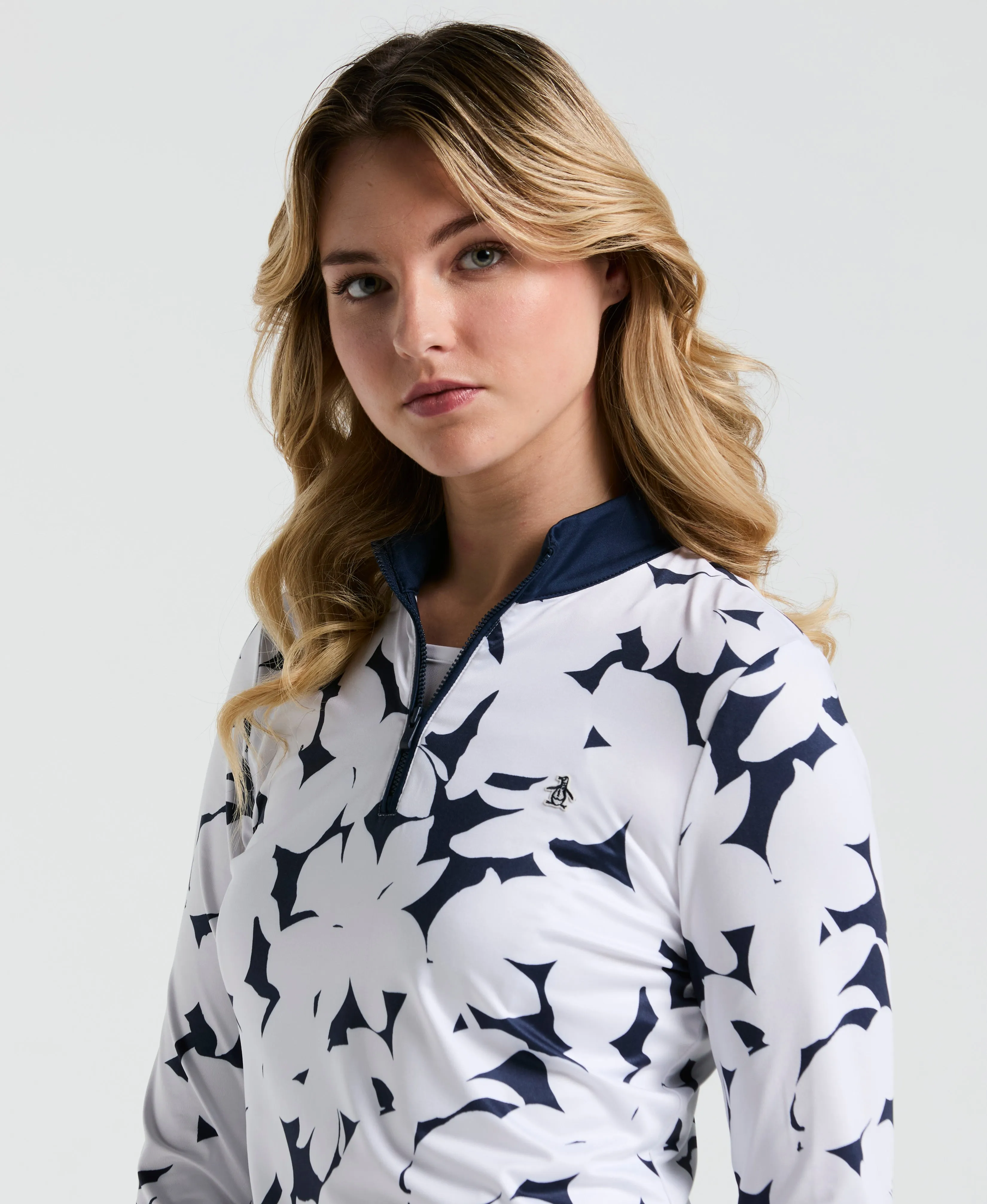 Women's Riviera Floral Golf Shirt sold by Original Penguin product image thumbnail 2