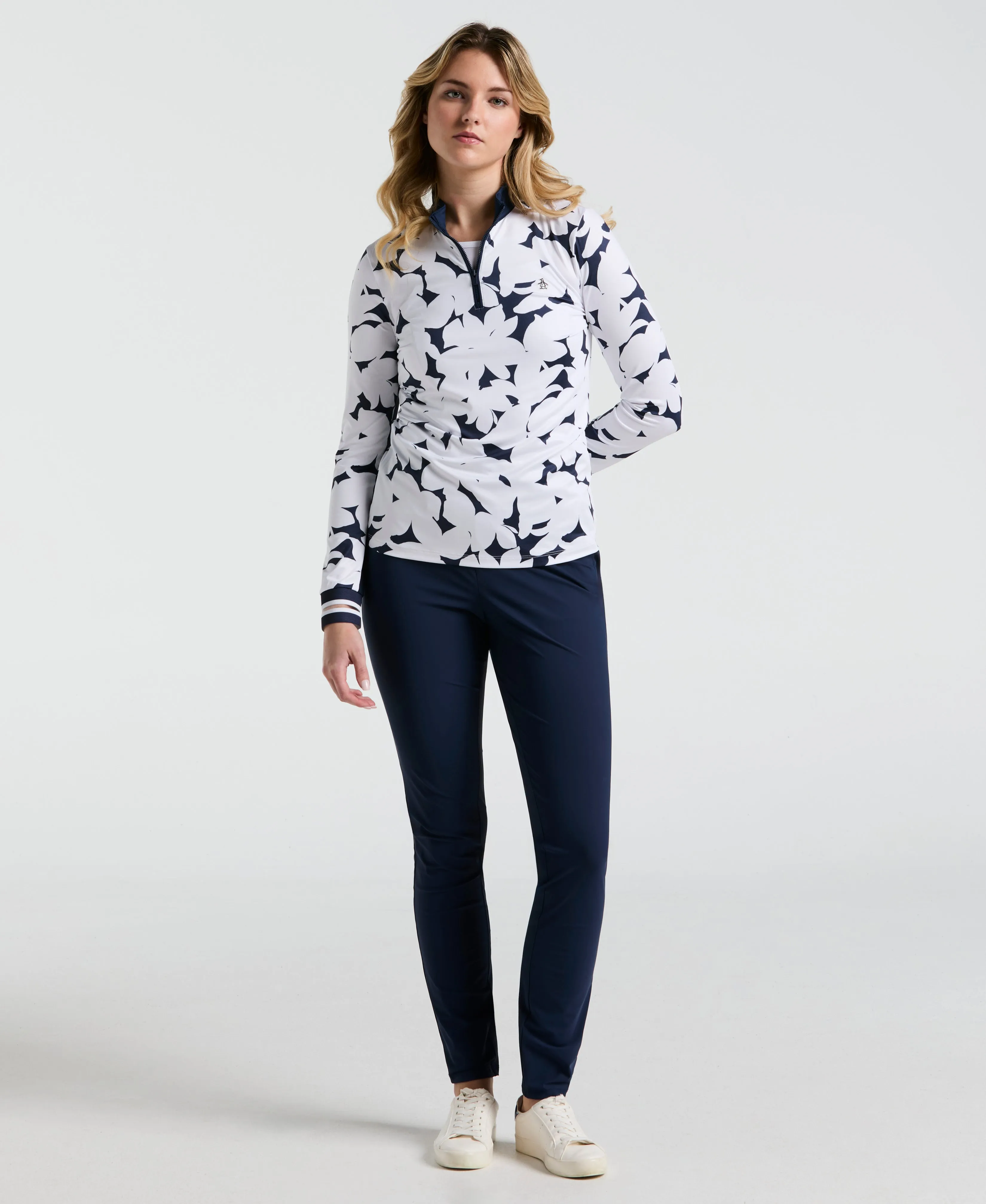 Women's Riviera Floral Golf Shirt sold by Original Penguin product image thumbnail 3