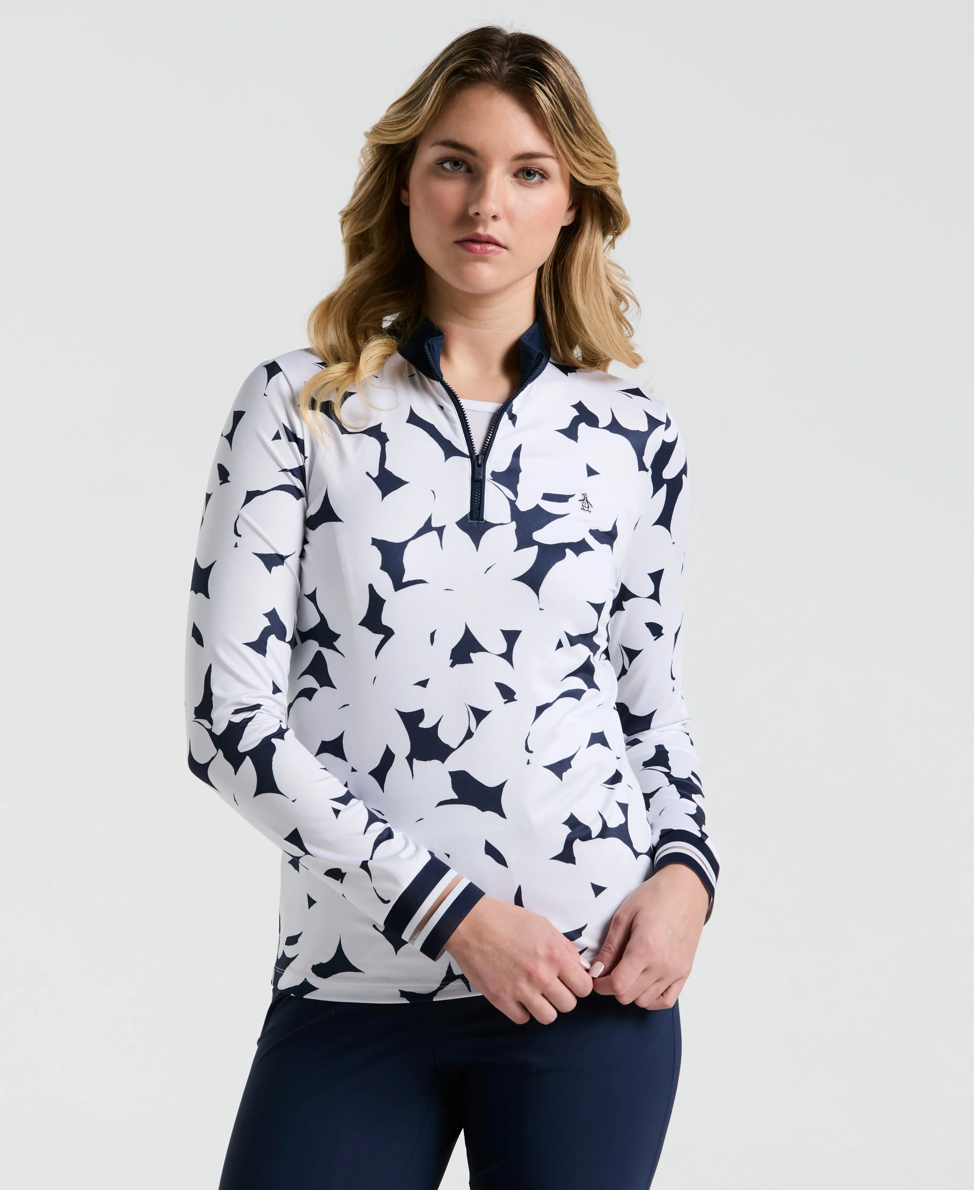 Women's Riviera Floral Golf Shirt sold by Original Penguin product image thumbnail 4