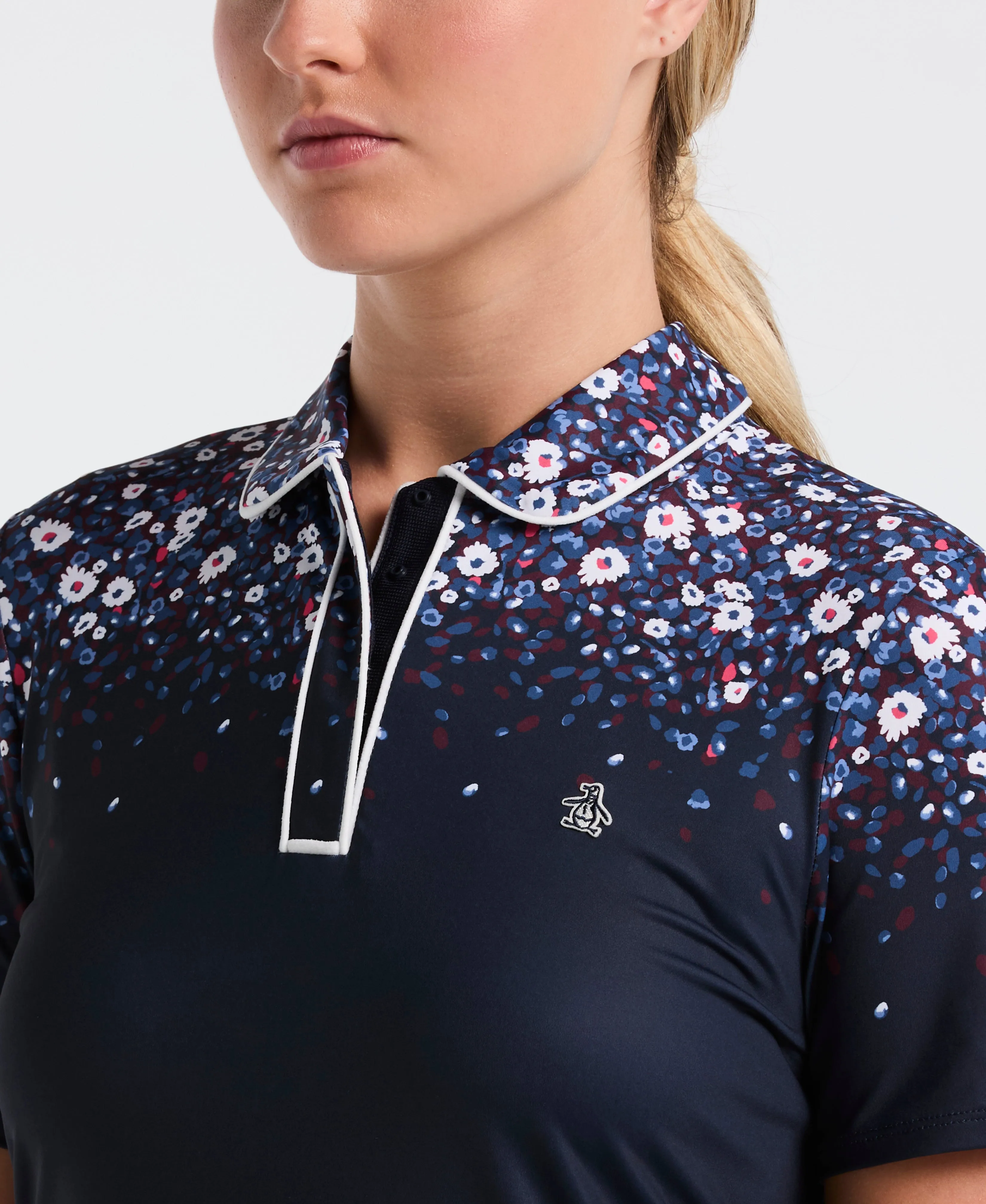 Women's Engineered Zen Floral Golf Polo sold by Original Penguin product image thumbnail 2