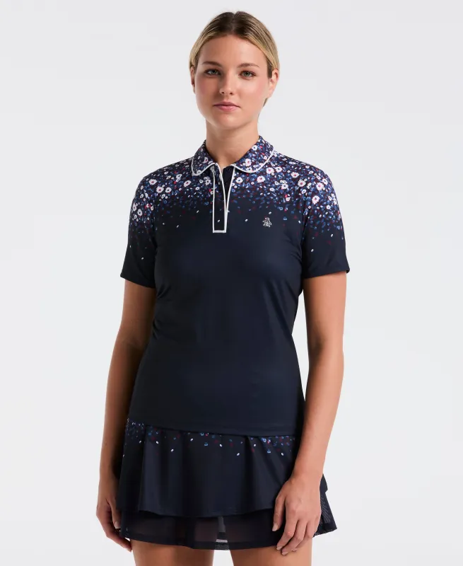 Women's Engineered Zen Floral Golf Polo sold by Original Penguin