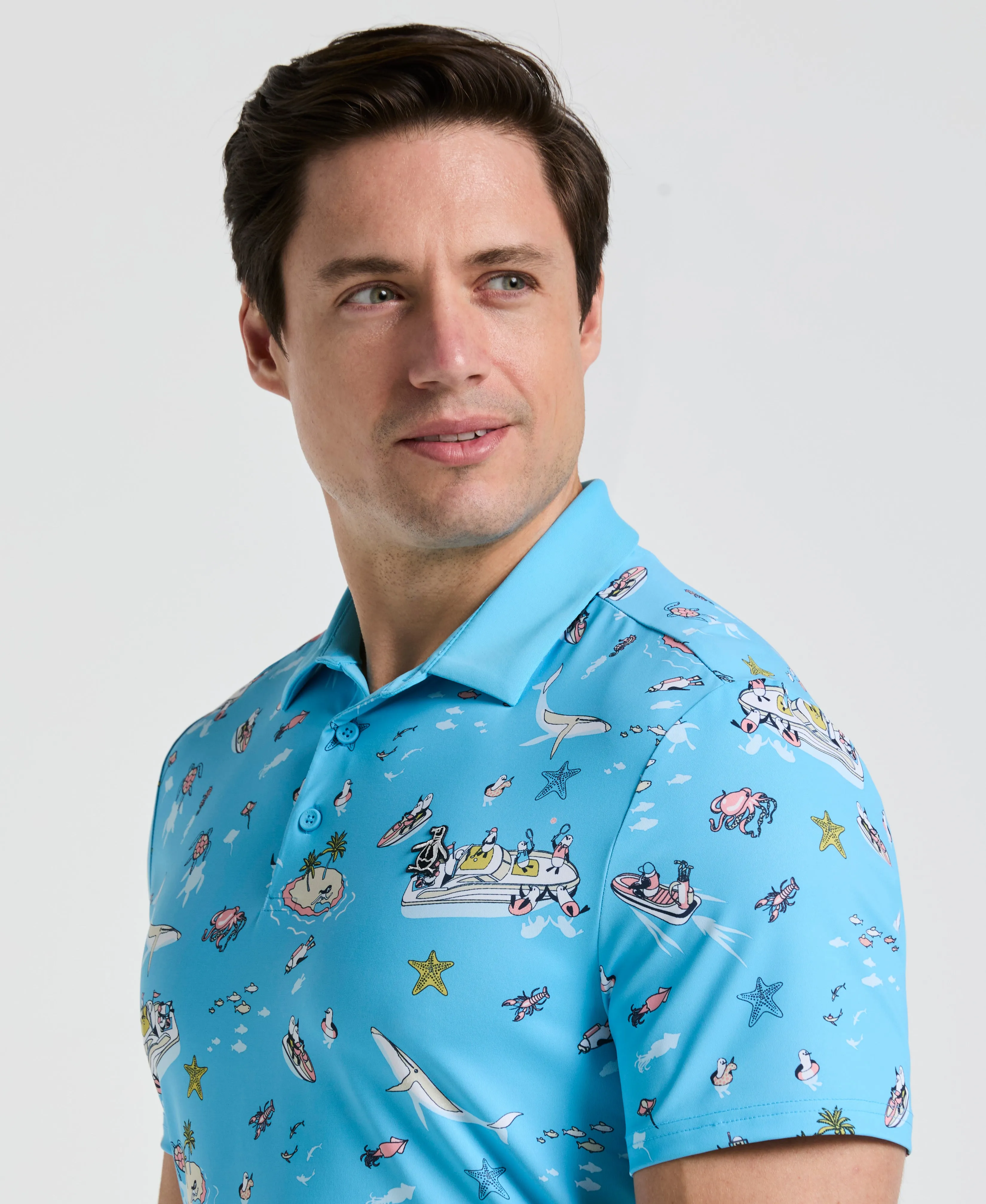 Pete 'N The Boat Print Golf Polo sold by Original Penguin product image thumbnail 2