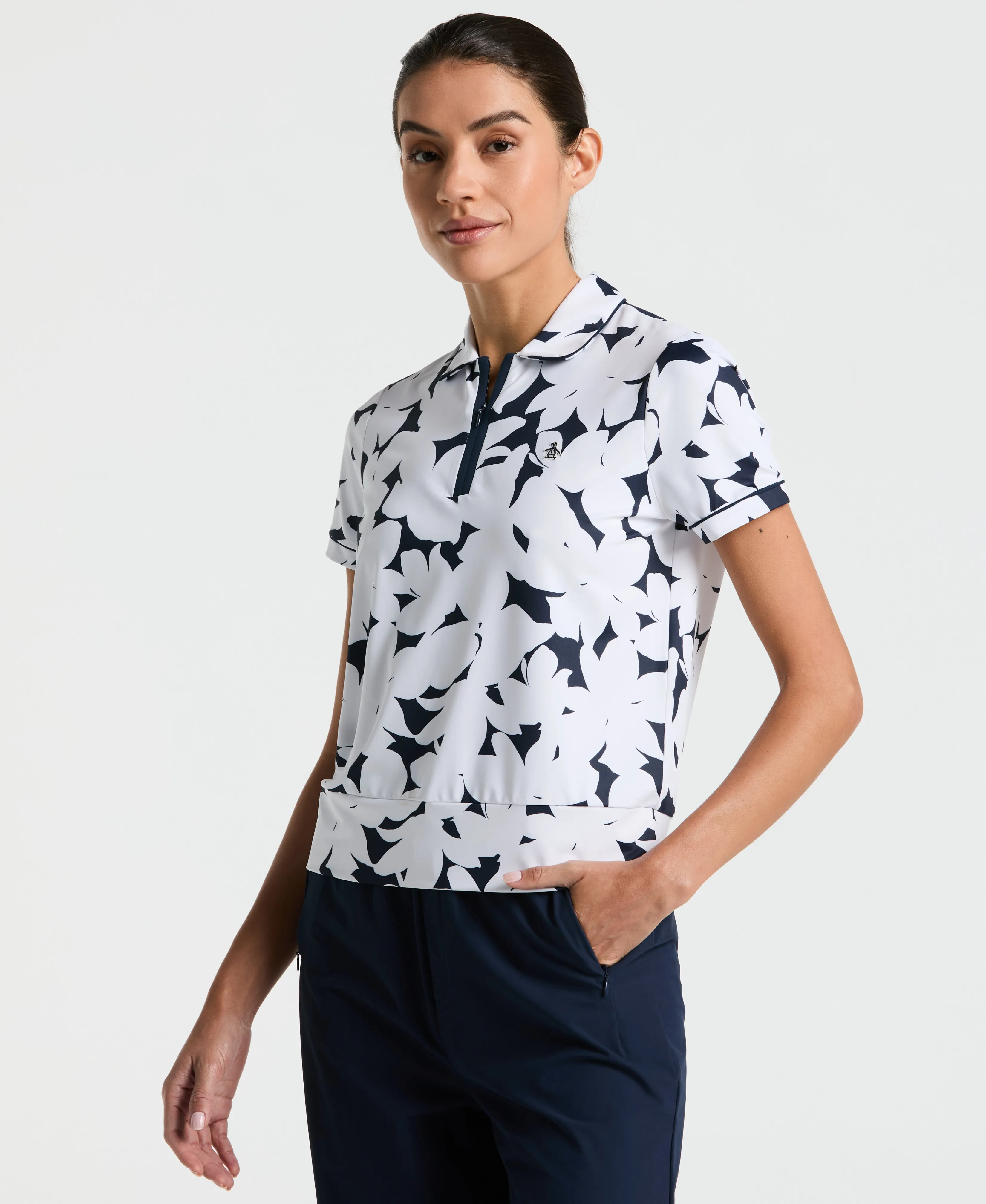 Women's Riviera Floral Golf Polo sold by Original Penguin