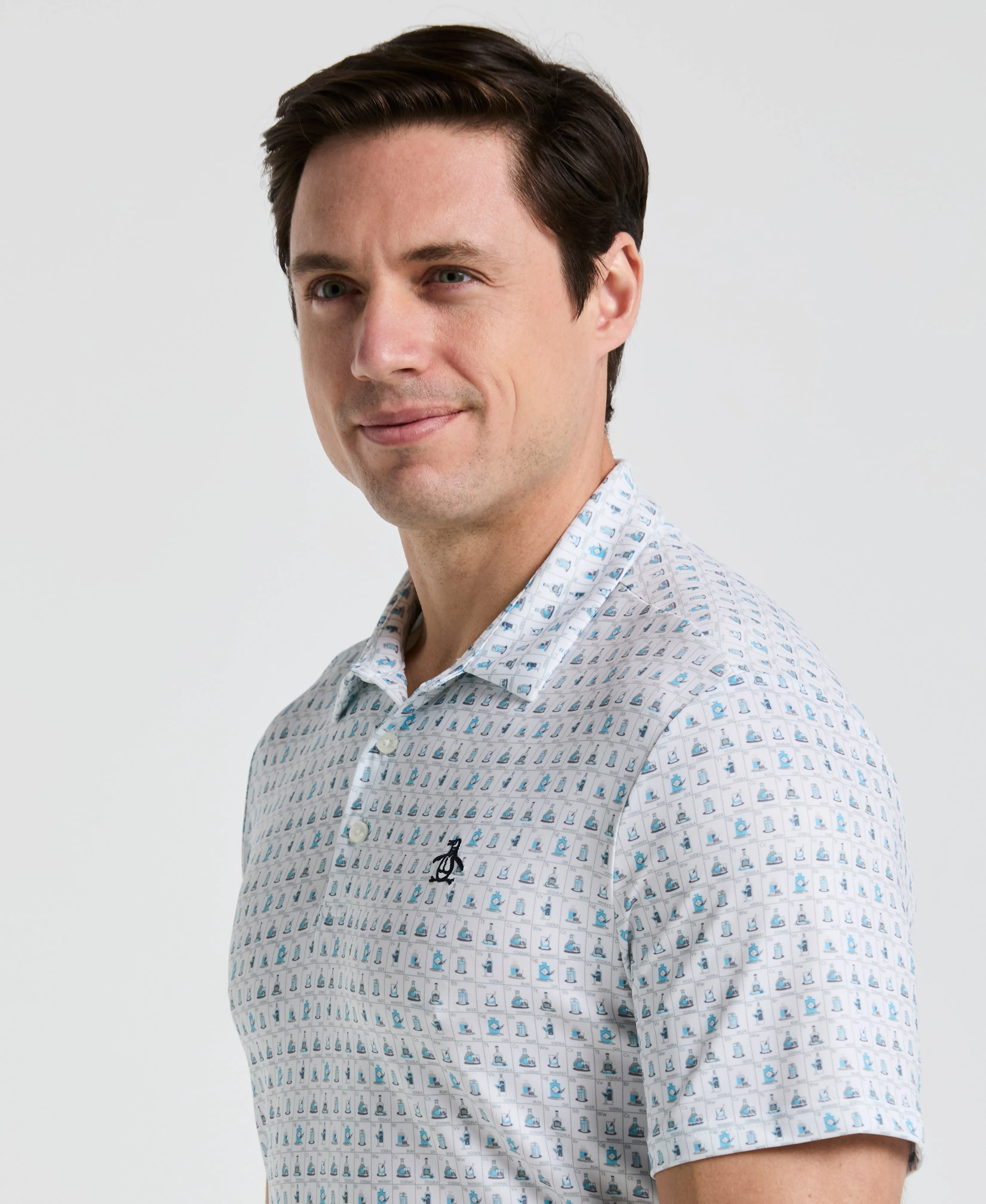 19th Hole Windowpane Print Golf Polo sold by Original Penguin product image thumbnail 5