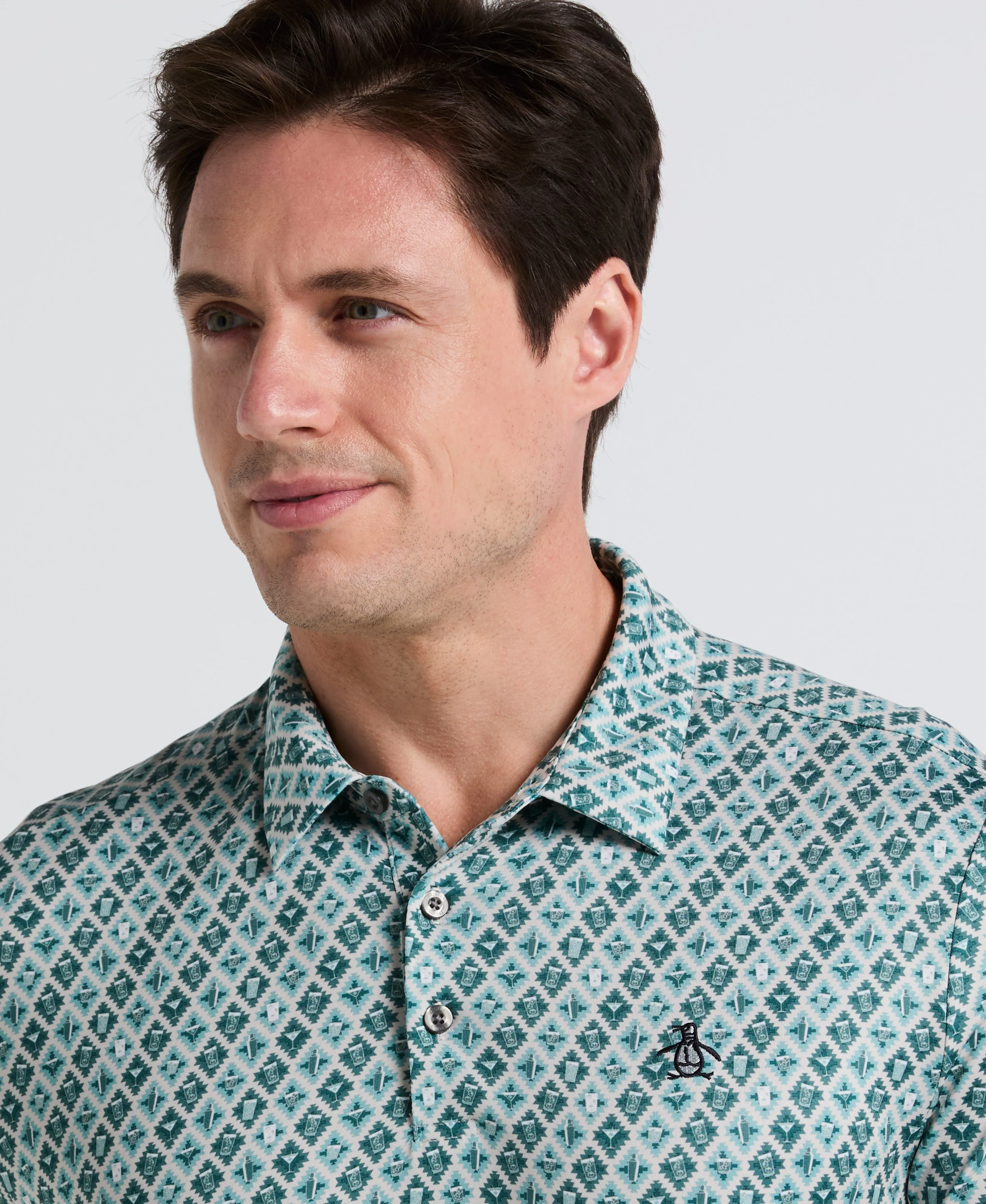 Pete's Batik Cocktail Golf Polo sold by Original Penguin product image thumbnail 3
