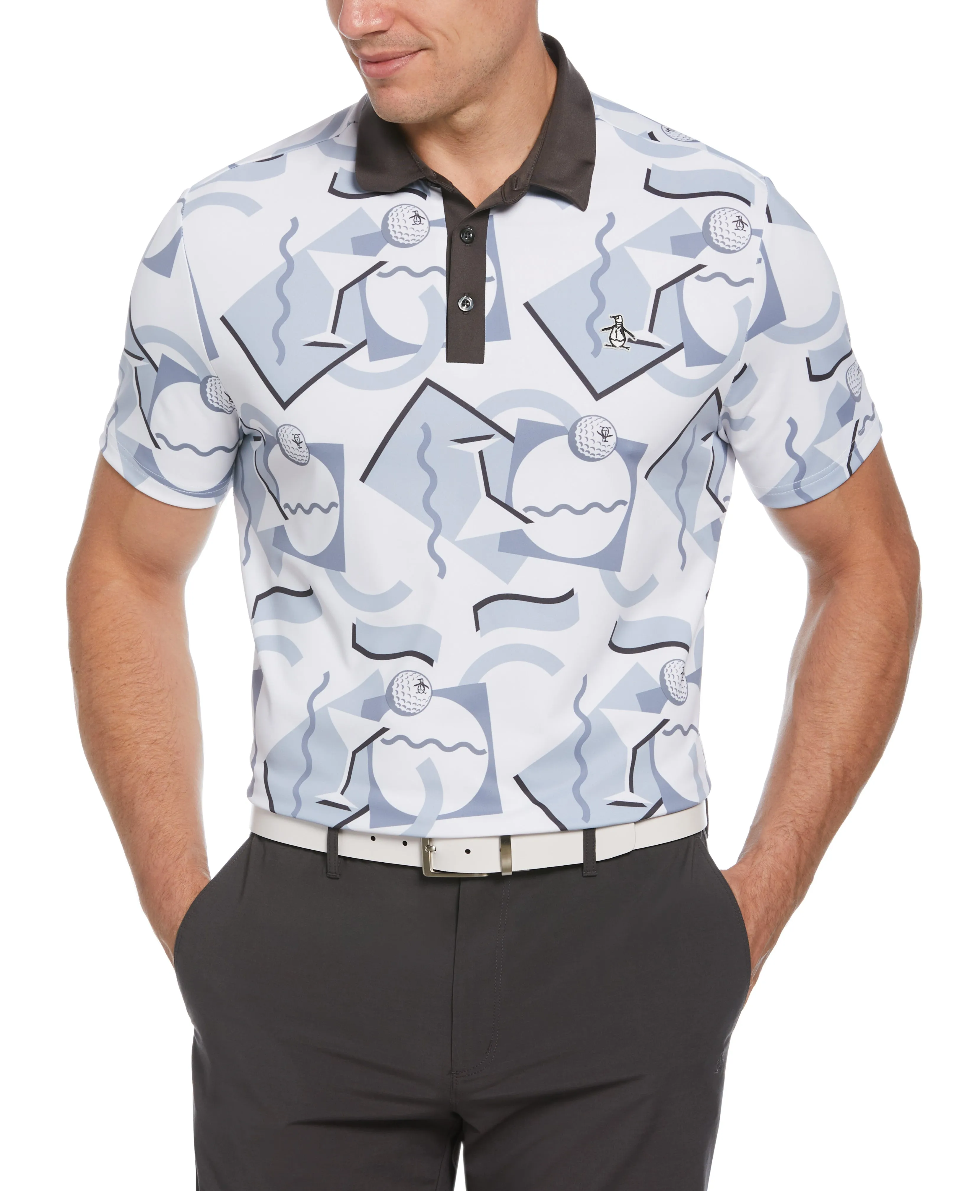 Abstract 80's Print Golf Polo sold by Original Penguin product image thumbnail 2