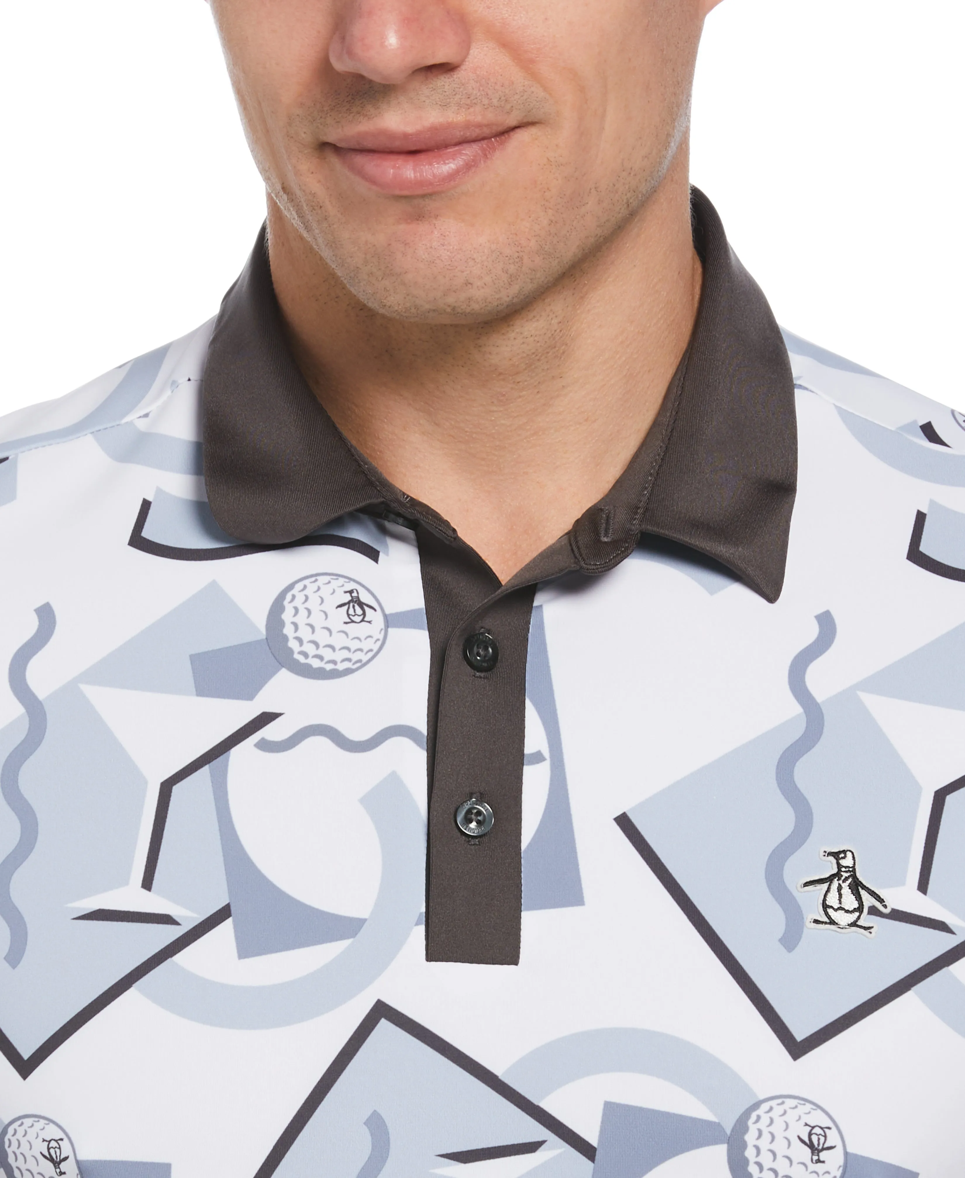 Abstract 80's Print Golf Polo sold by Original Penguin product image thumbnail 3
