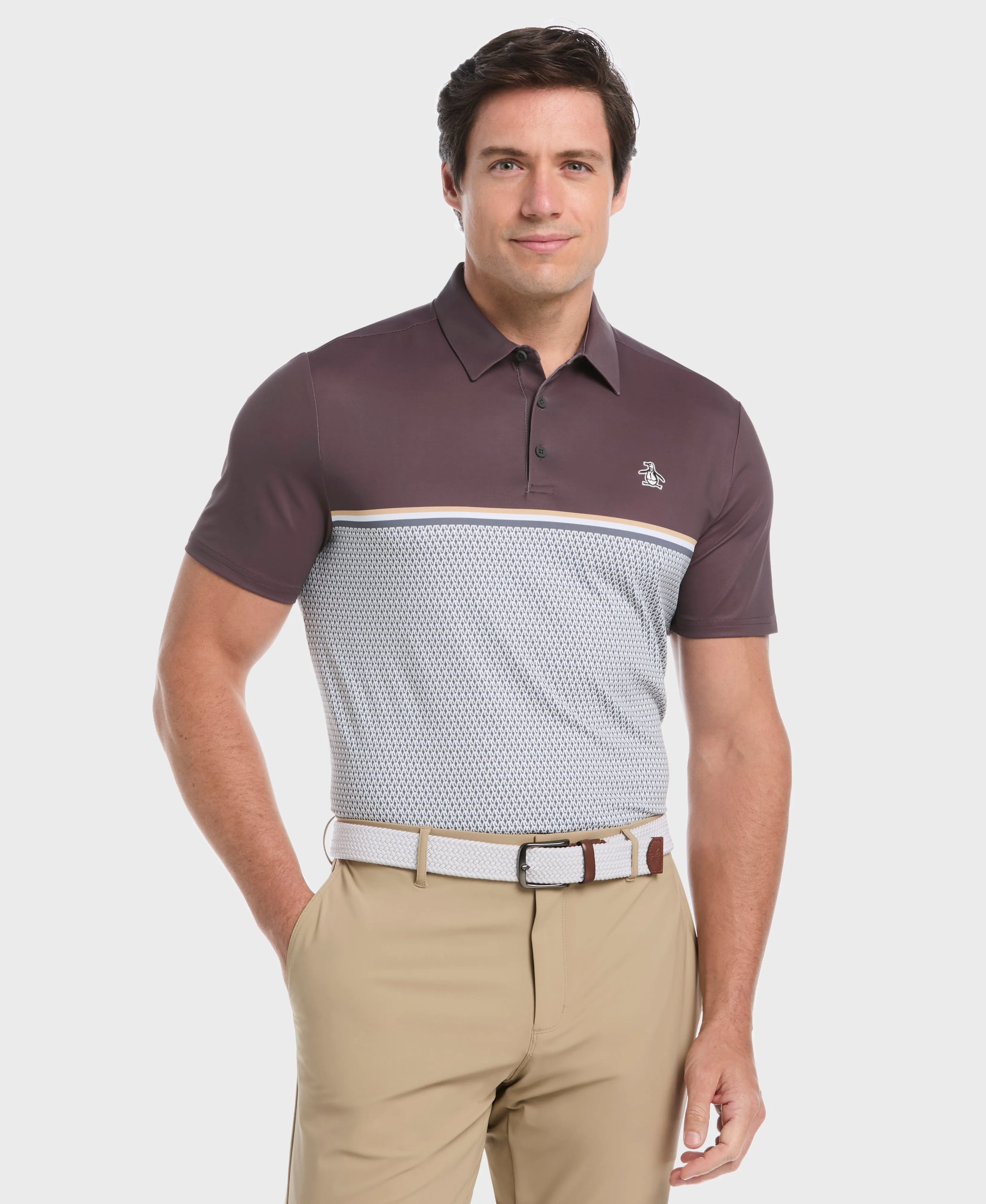 Color Block "P" Print Golf Polo sold by Original Penguin product image thumbnail 3