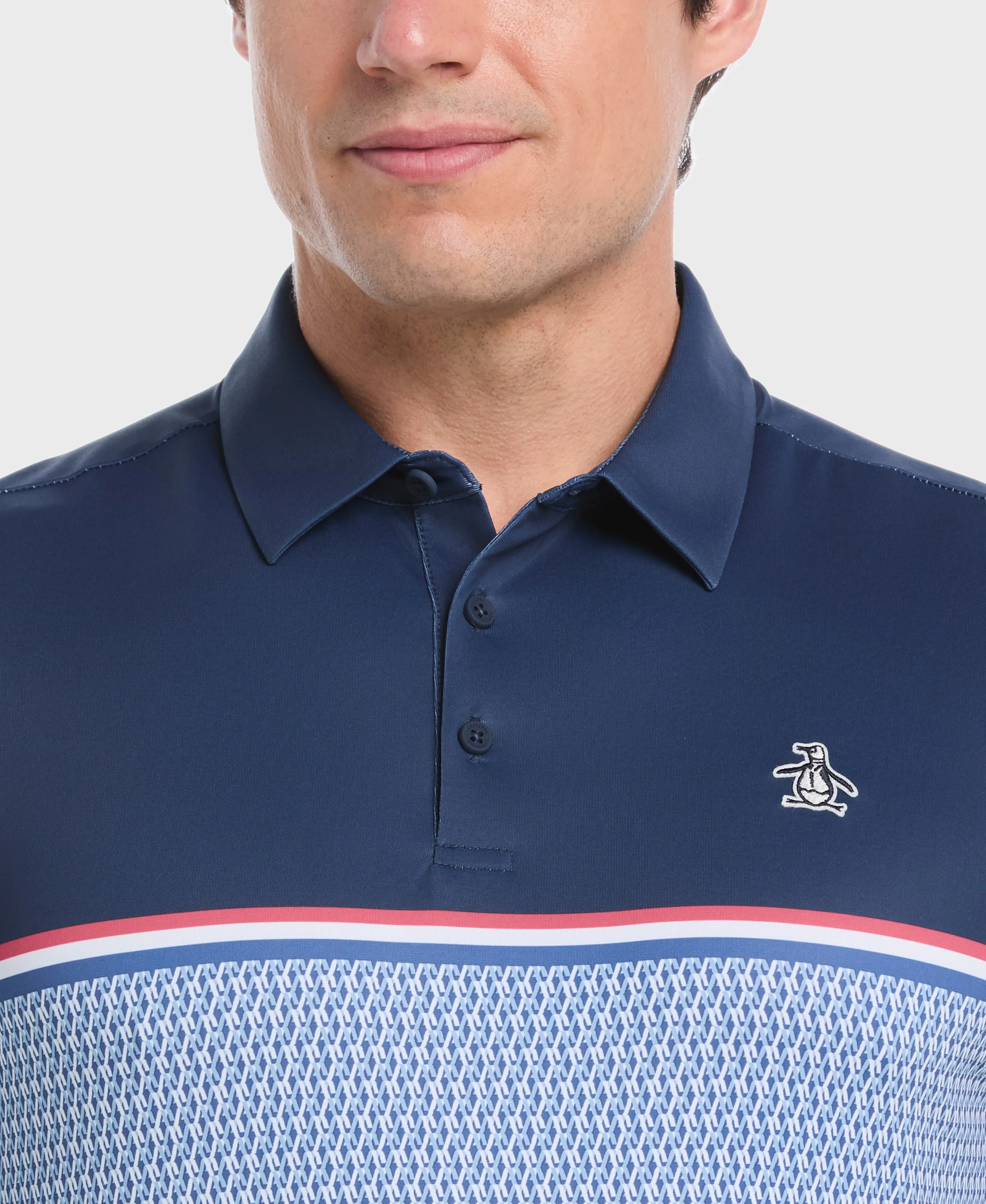 Color Block "P" Print Golf Polo sold by Original Penguin product image thumbnail 4