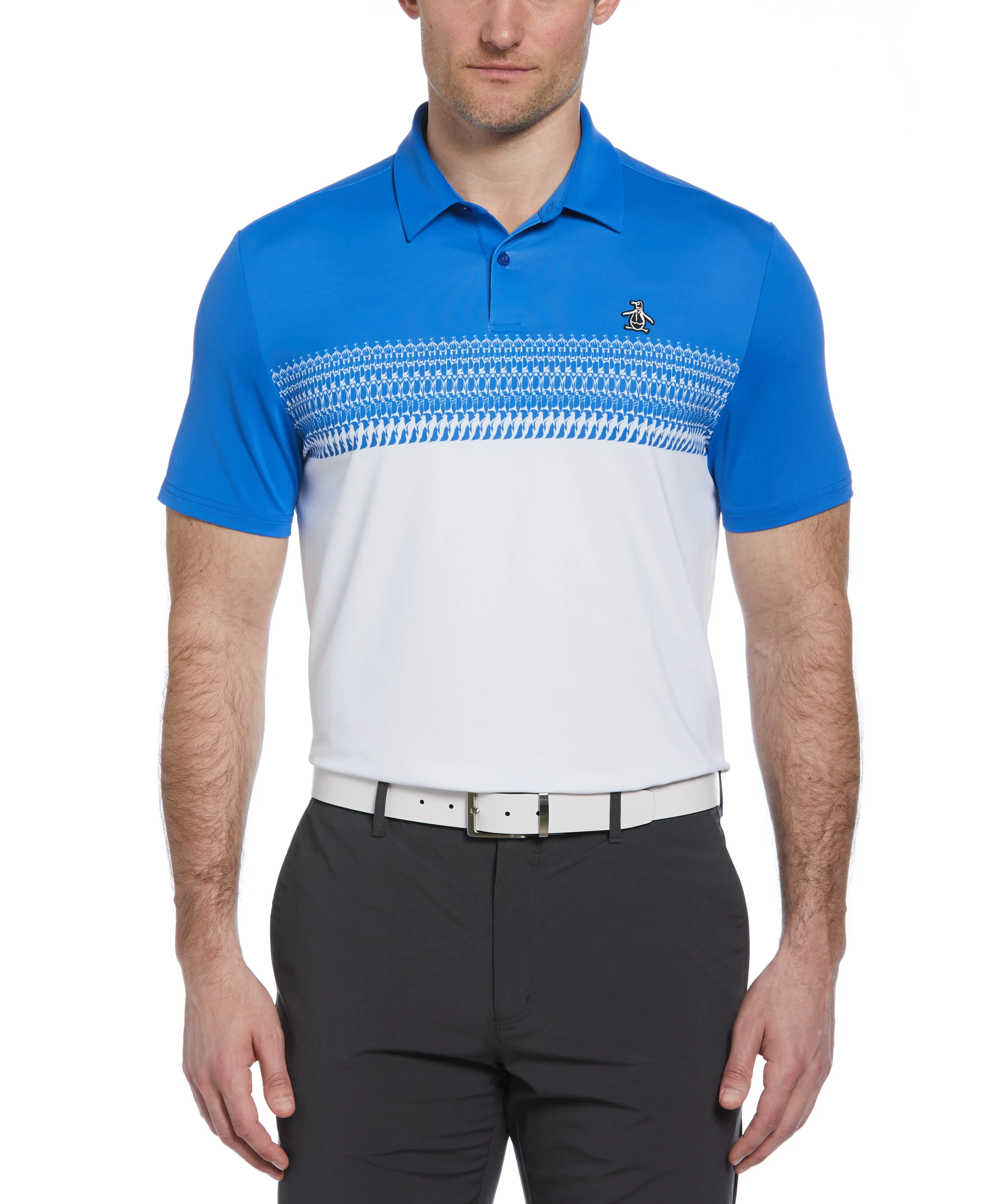 Penguin Stripe Block Print Golf Polo sold by Original Penguin product image thumbnail 4