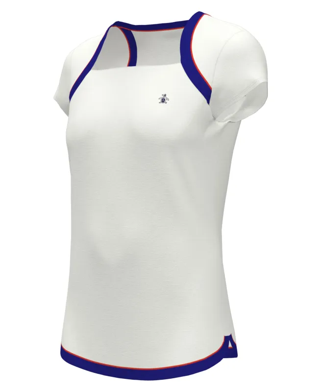 Women's Square Neckline Golf Shirt made by Original Penguin
