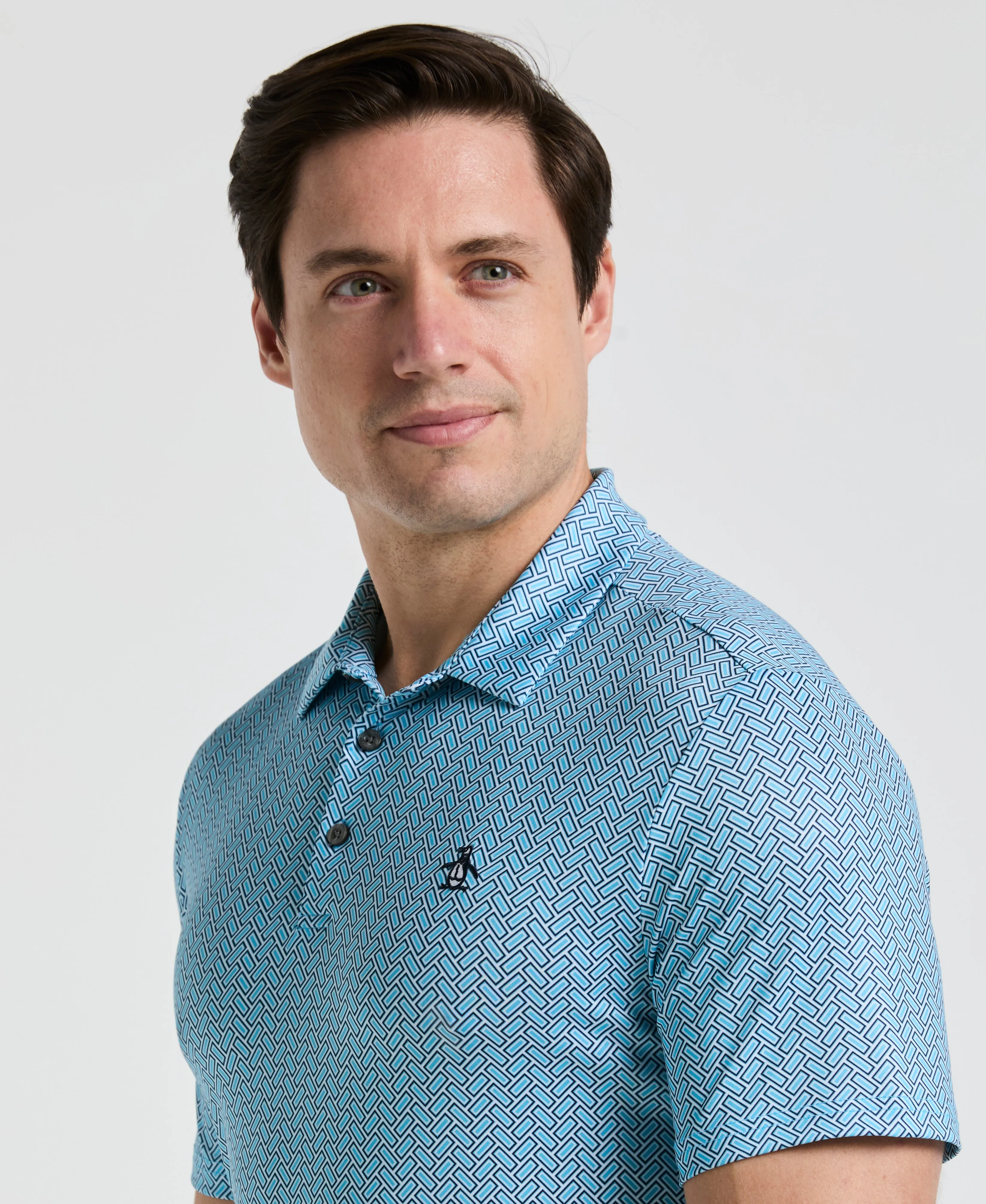 Heritage Herringbone Print Golf Polo sold by Original Penguin product image thumbnail 2