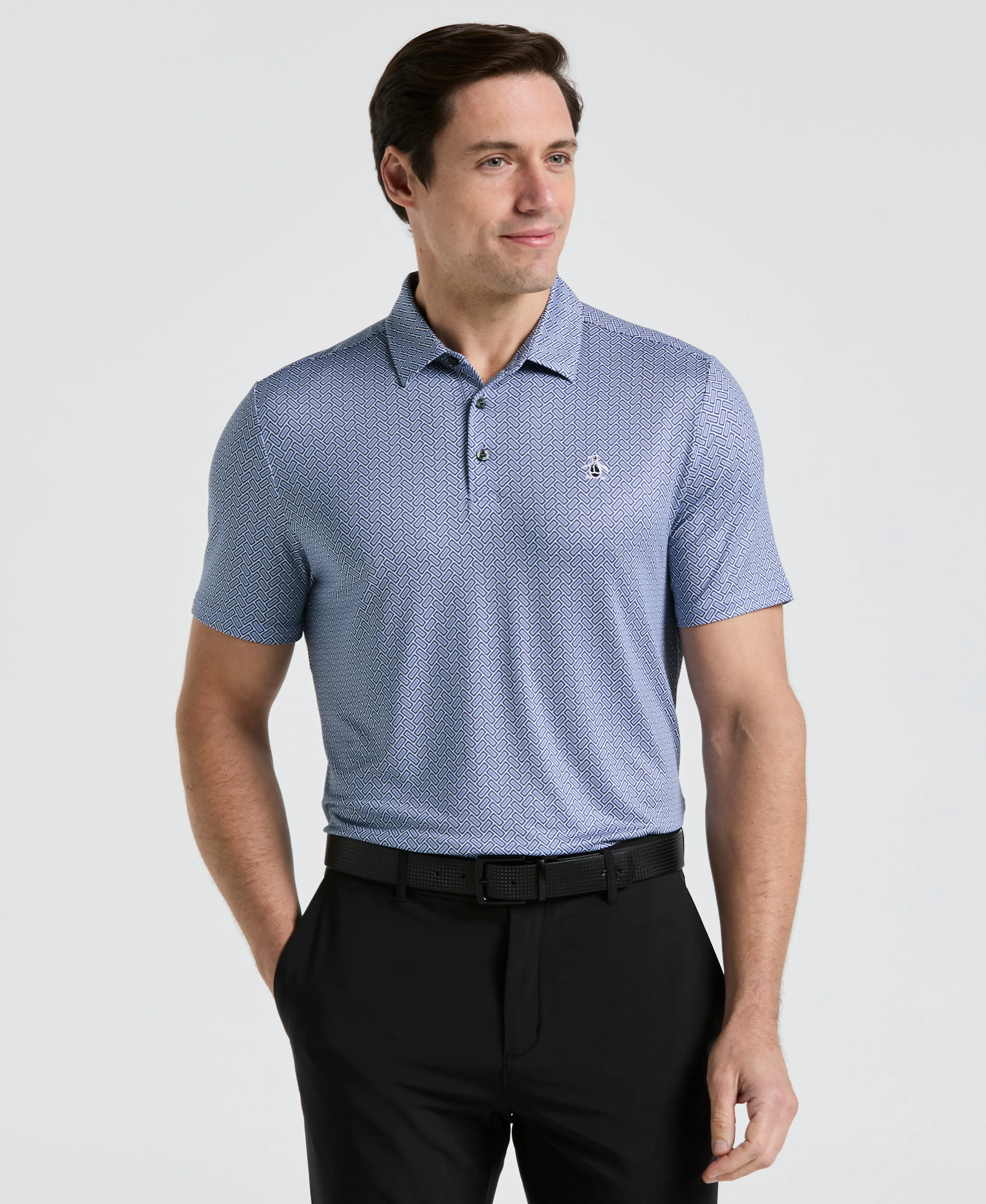 Heritage Herringbone Print Golf Polo sold by Original Penguin product image thumbnail 5