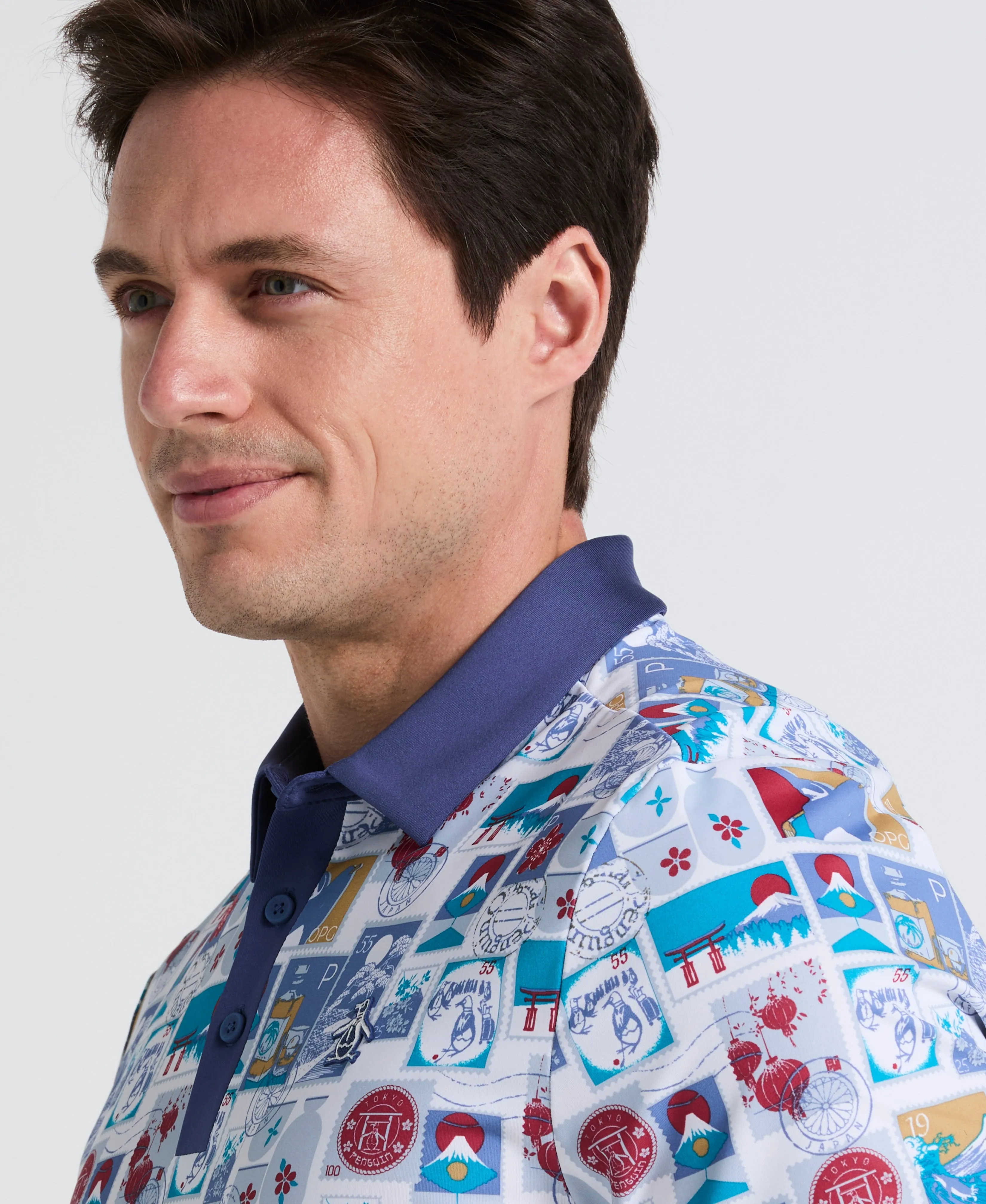 Pete's Stamp Statement Golf Polo sold by Original Penguin product image thumbnail 2