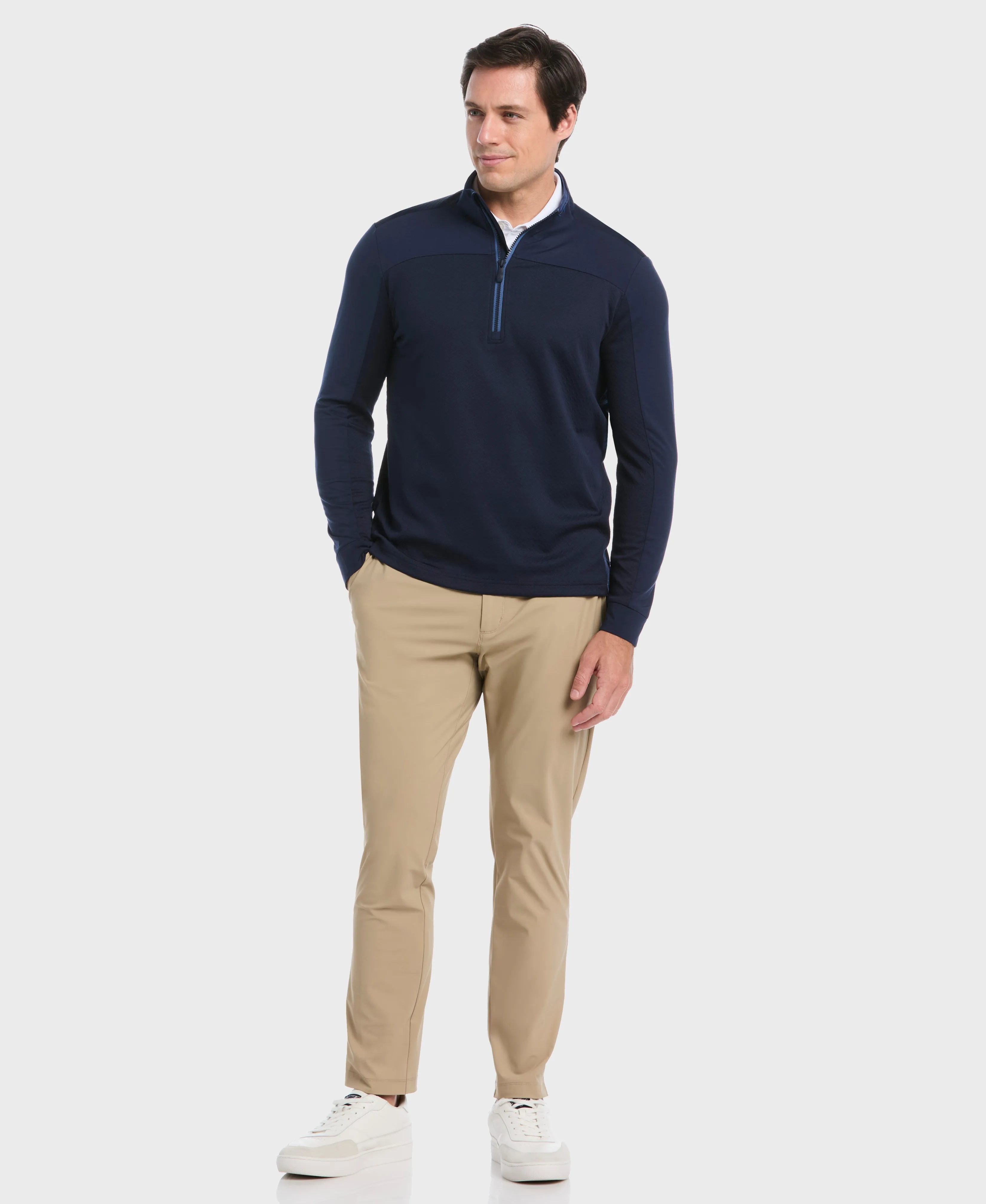 Mixed Media Quarter Zip Pull-Over sold by Original Penguin product image thumbnail 2